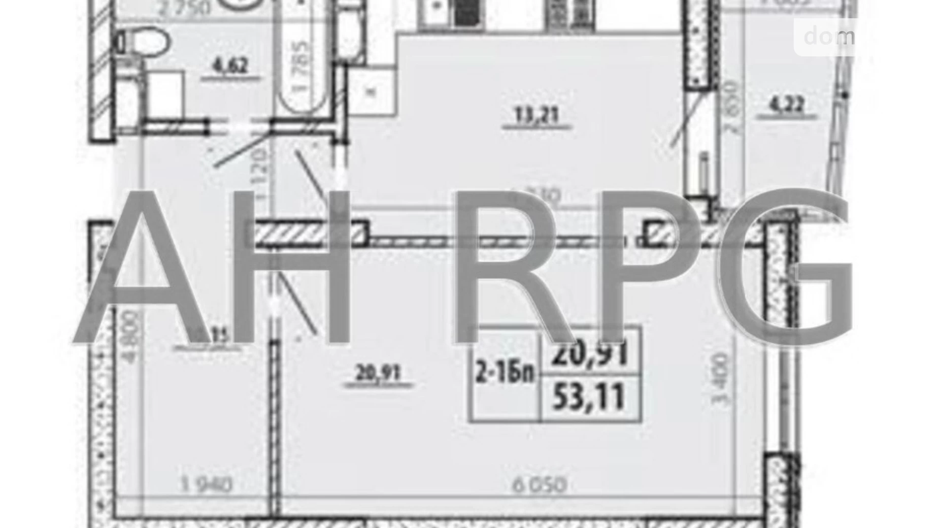 Продается 1-комнатная квартира 53.11 кв. м в Киеве, ул. Евгения Маланюка(Сагайдака), 28