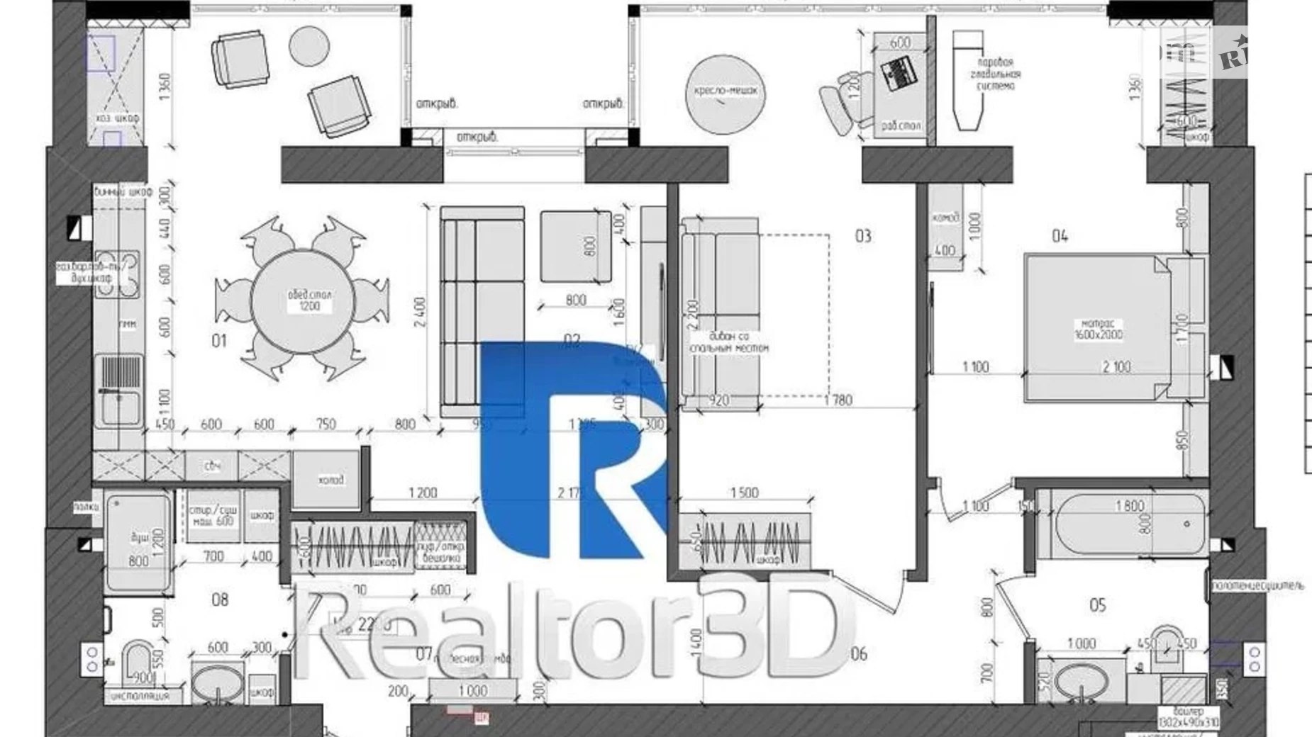 Продается 3-комнатная квартира 91 кв. м в Слобожанском, цена: 105000 $ - фото 2