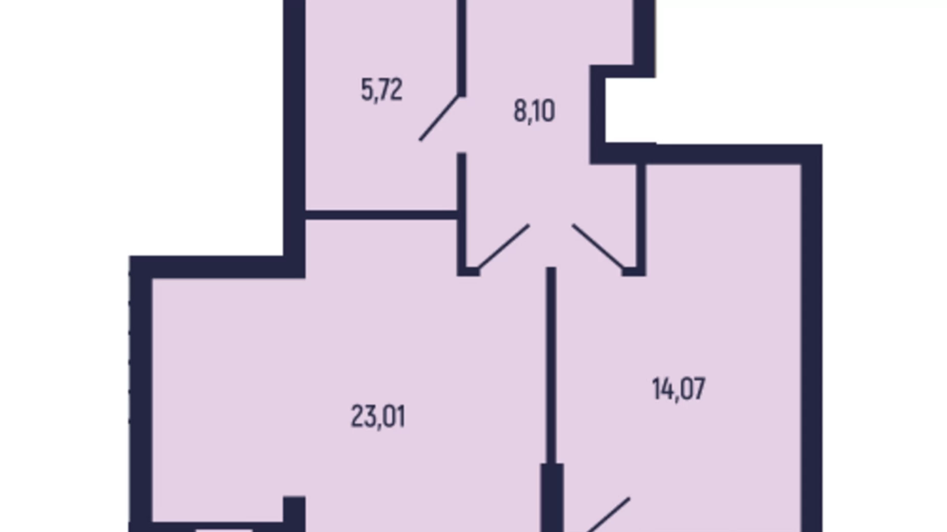 Продается 1-комнатная квартира 55.84 кв. м в Трускавце, ул. Бориславская, 9