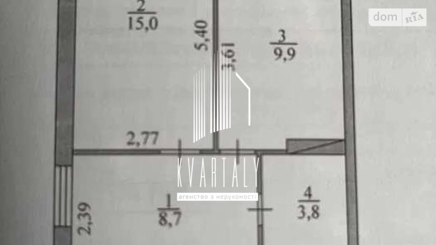 Продається 1-кімнатна квартира 42 кв. м у Києві, вул. Лісна, 3 - фото 2