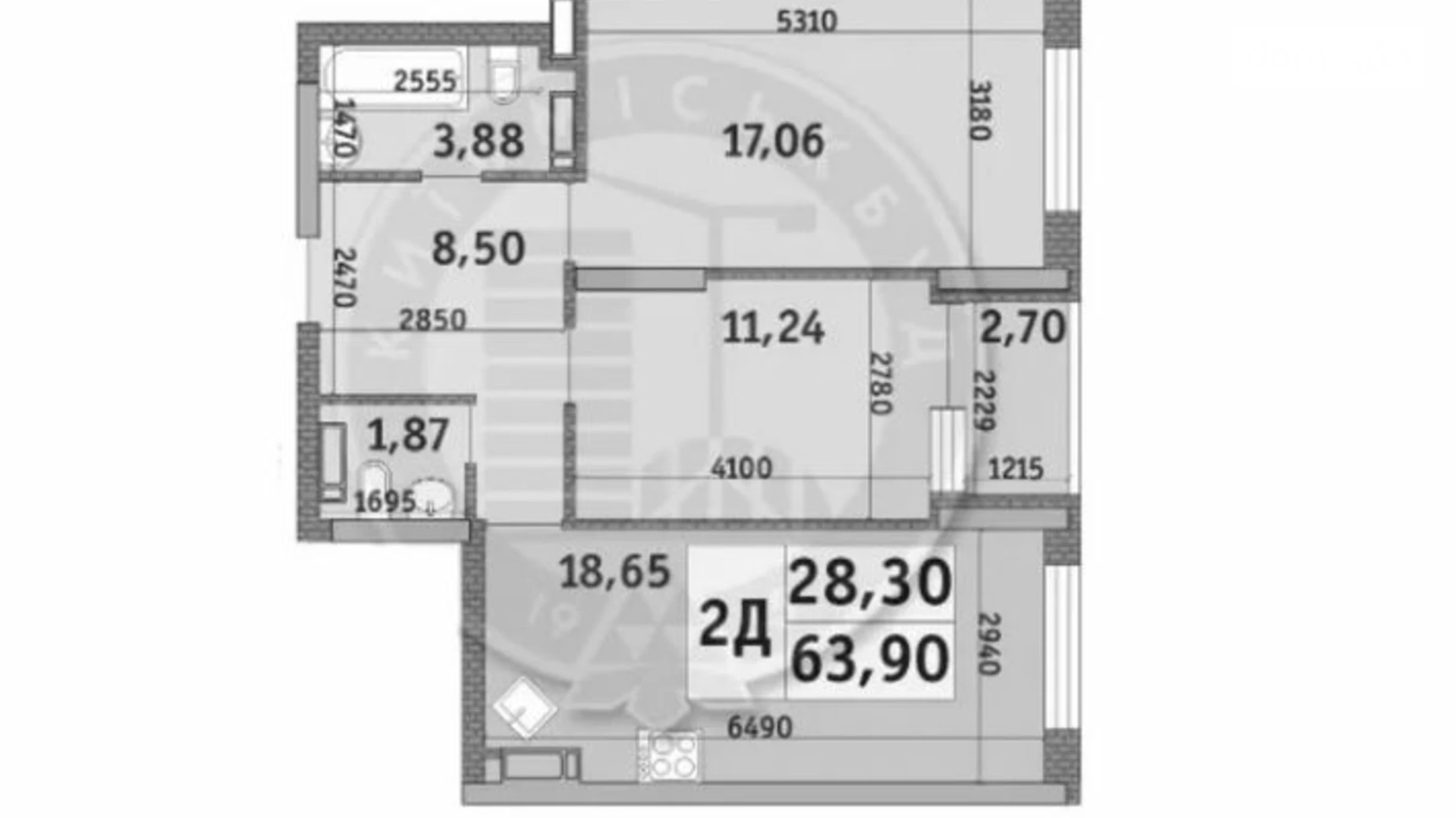 Продается 2-комнатная квартира 64 кв. м в Киеве, ул. Причальная, 11