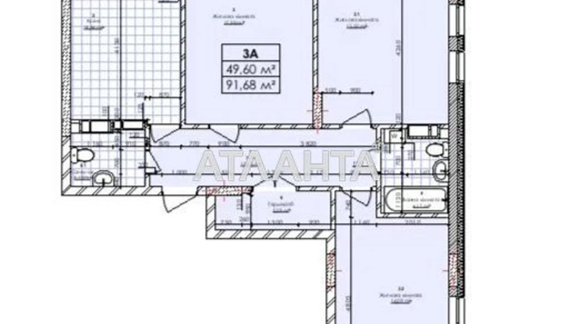 Продается 3-комнатная квартира 92 кв. м в Киеве, ул. Николая Гулака, 2А