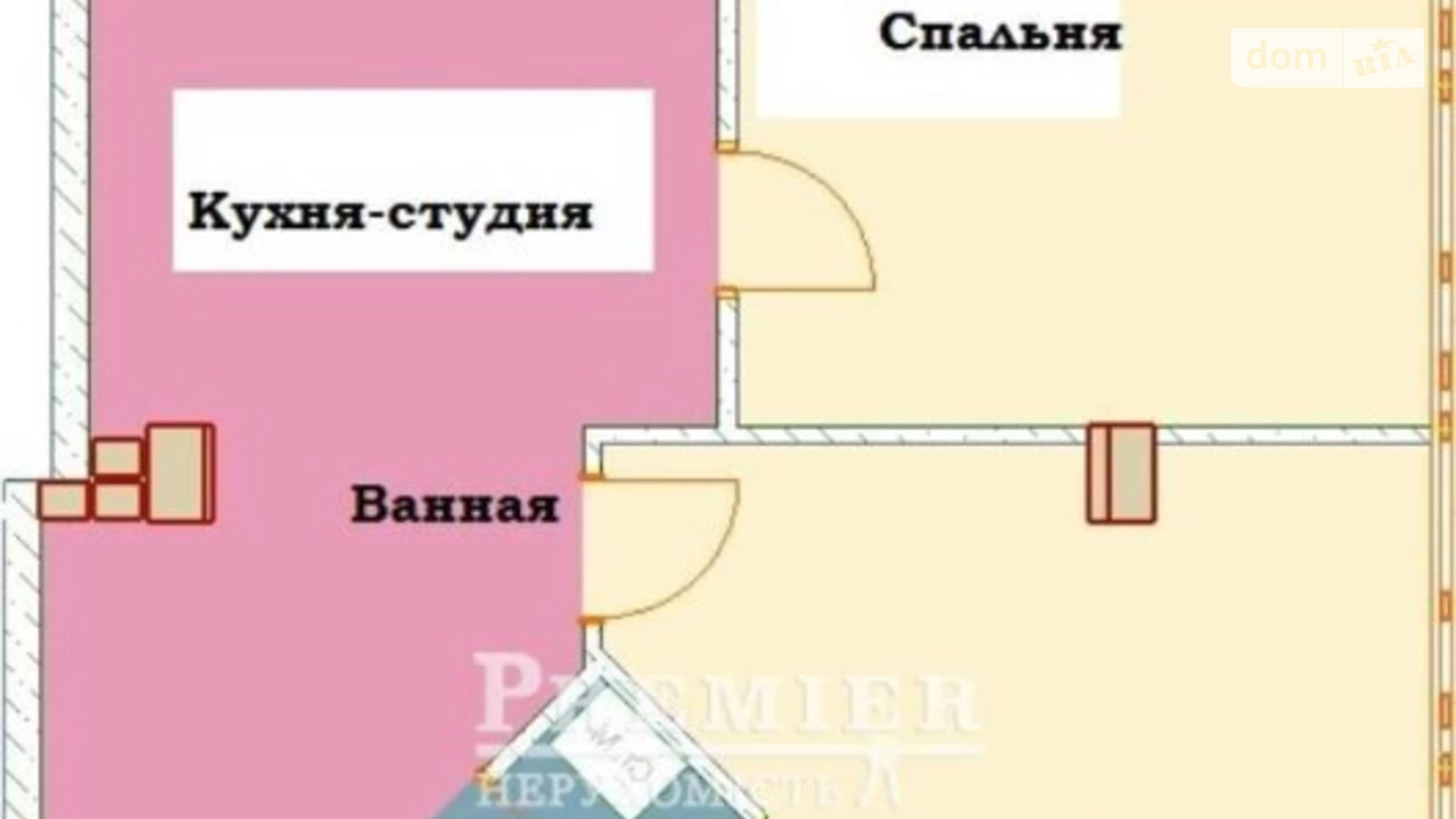Продается 2-комнатная квартира 51.6 кв. м в Одессе, ул. Львовская