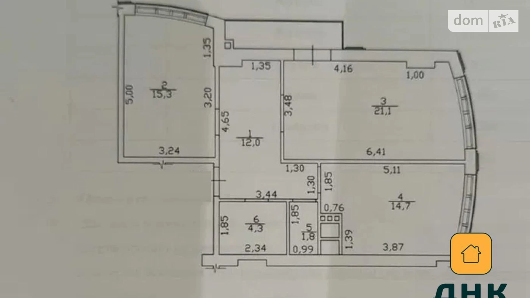 Продається 2-кімнатна квартира 72 кв. м у Одесі, вул. Леонтовича, 16А