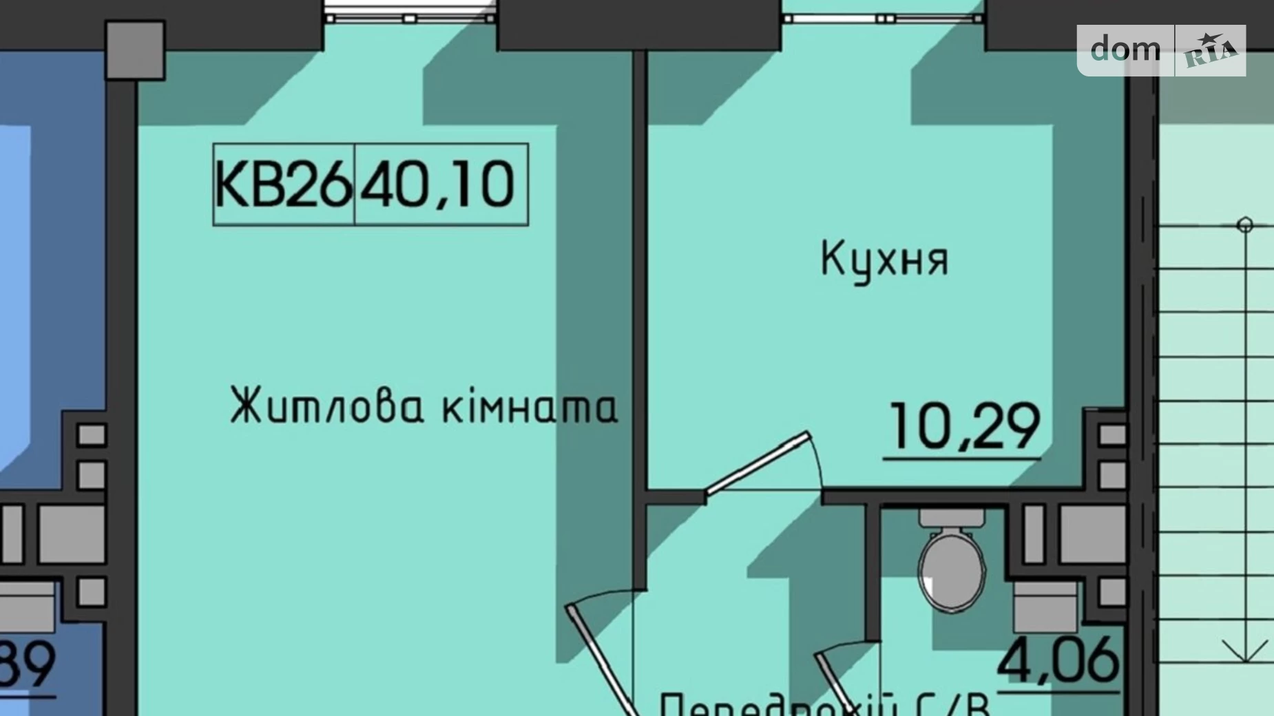 Продается 1-комнатная квартира 40.1 кв. м в Одессе, ул. Космонавтов