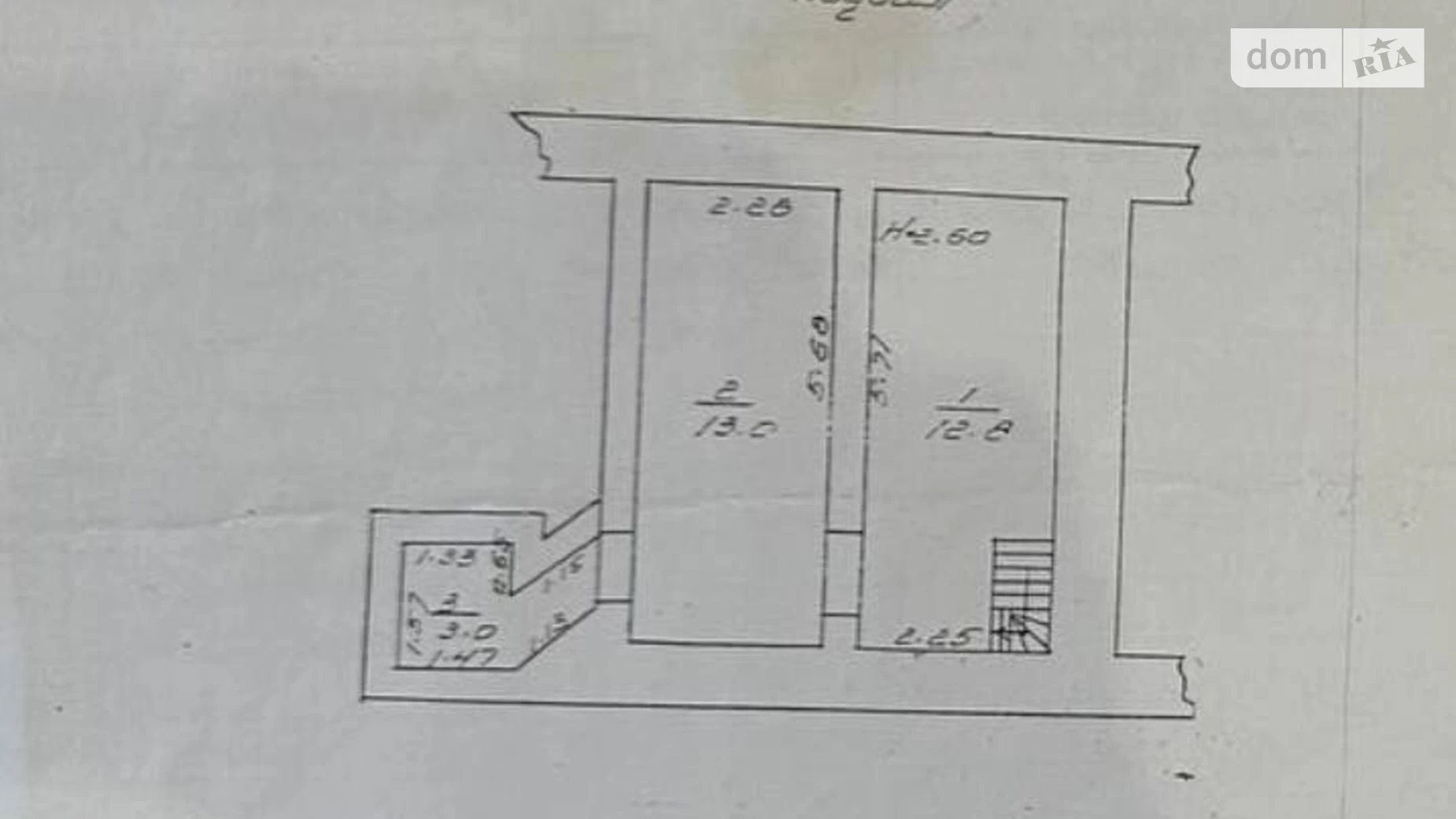 Продается 1-комнатная квартира 28.8 кв. м в Одессе, пер. Некрасова - фото 2