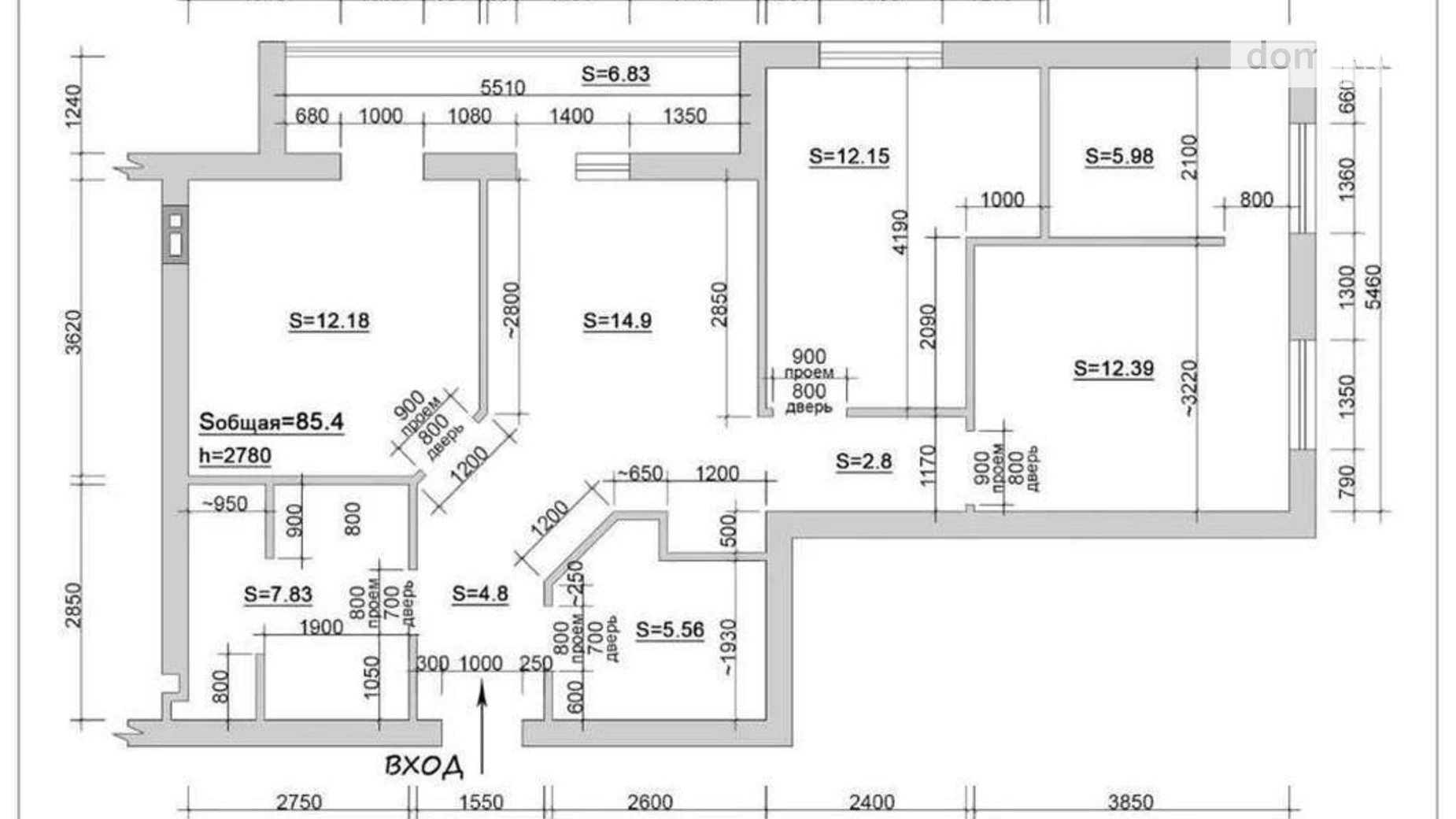 Продается 3-комнатная квартира 82 кв. м в Харькове, просп. Героев Харькова(Московский), 268