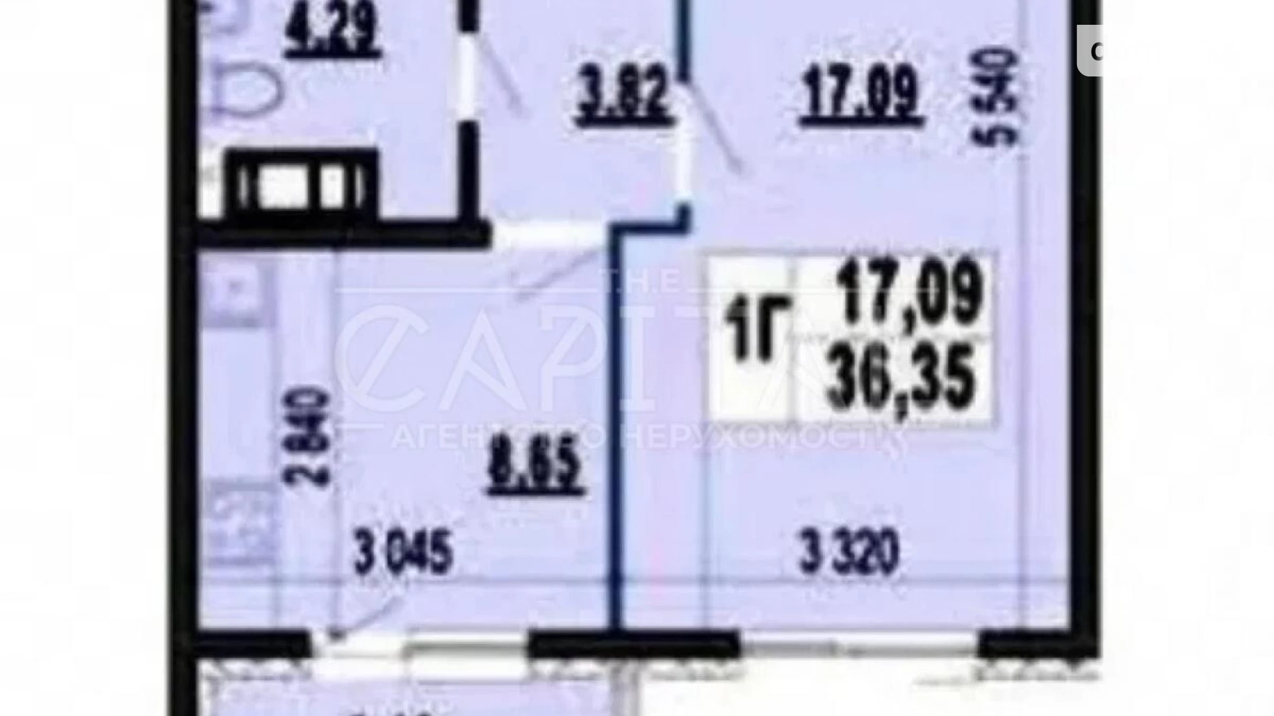 Продается 1-комнатная квартира 37 кв. м в Киеве, ул. Бориса Гмыри