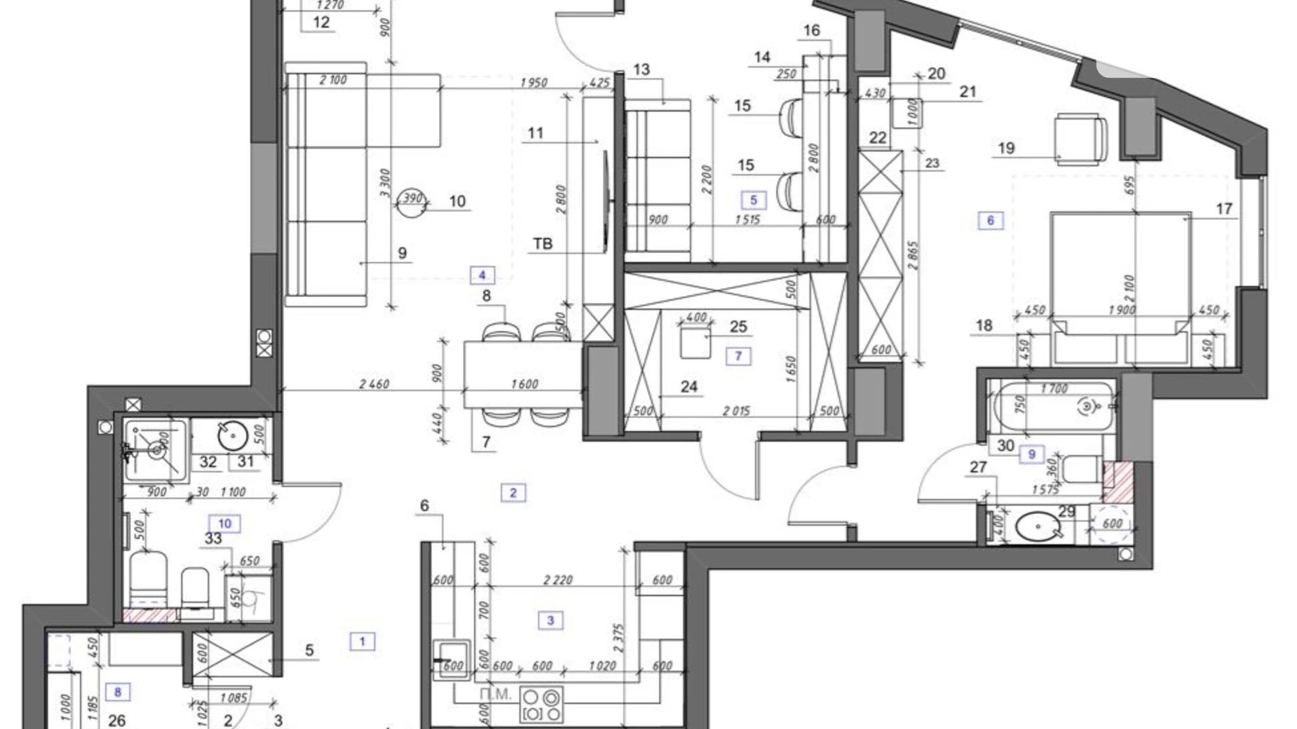 Продається 3-кімнатна квартира 121 кв. м у Дніпрі, вул. Сімферопольська, 2П