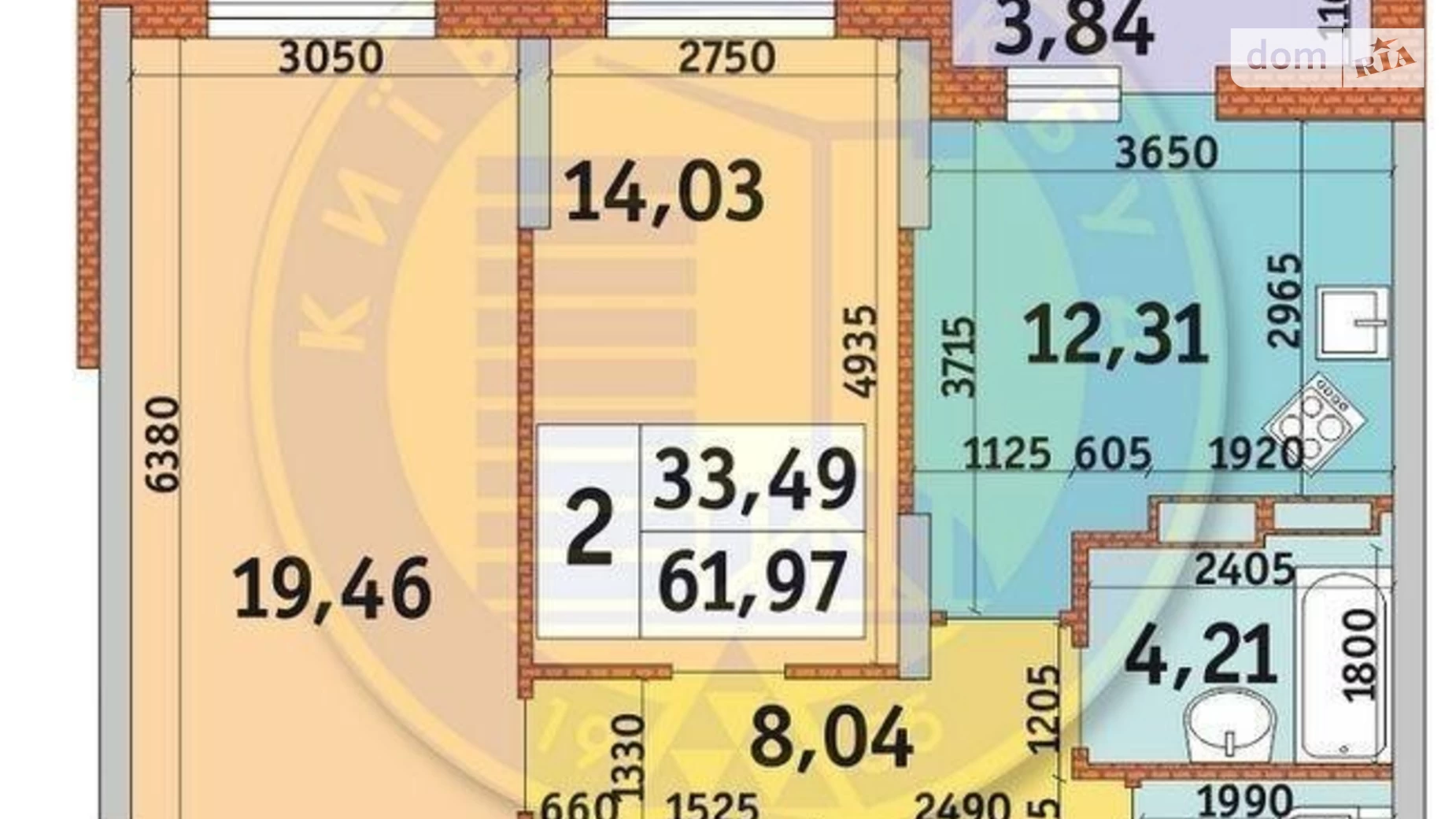 Продается 2-комнатная квартира 62 кв. м в Киеве, ул. Кадетский Гай, 10 - фото 2