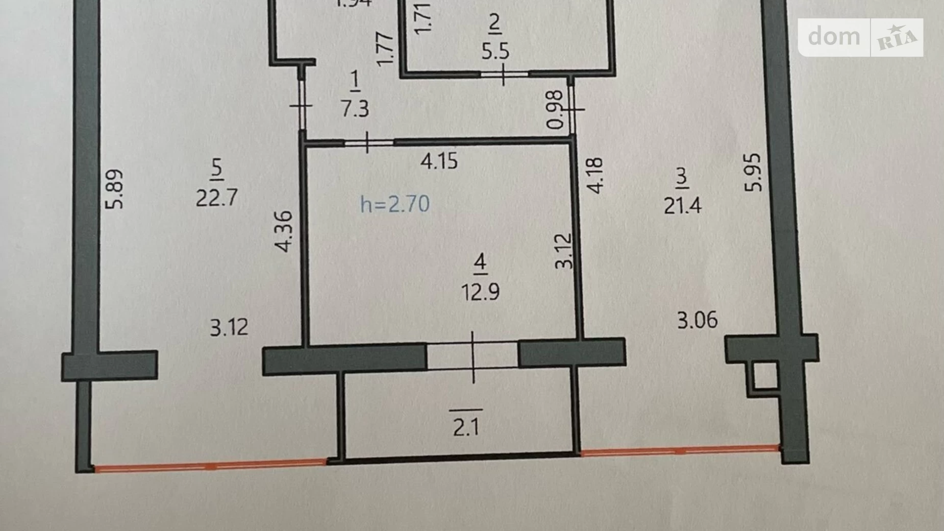 Продається 2-кімнатна квартира 72 кв. м у Хмельницькому, вул. Подільська, 10/1