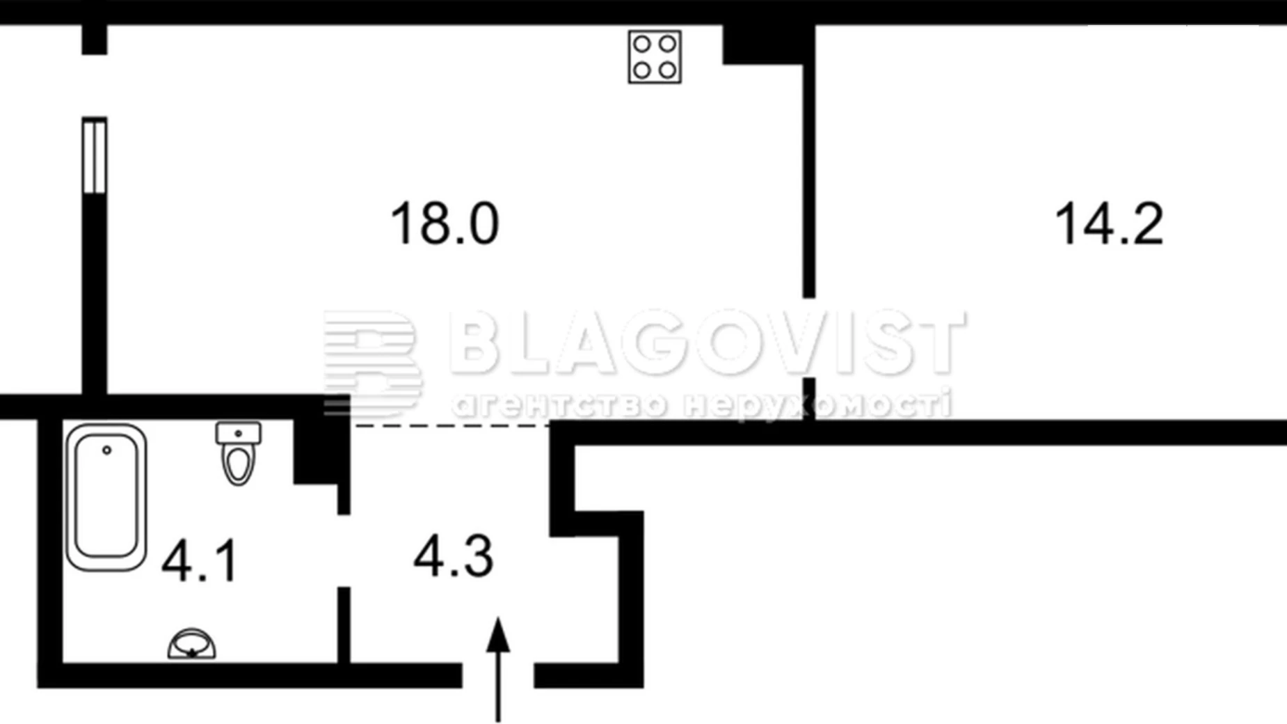 Продается 2-комнатная квартира 45 кв. м в Киеве, ул. Семьи Кистяковских, 4 - фото 2