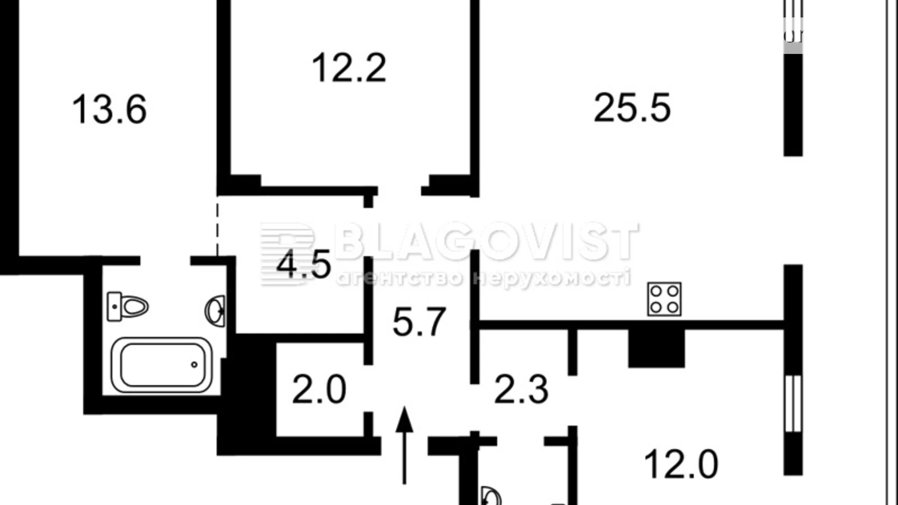 Продается 3-комнатная квартира 87.7 кв. м в Киеве, ул. Салютная, 2-1 - фото 2