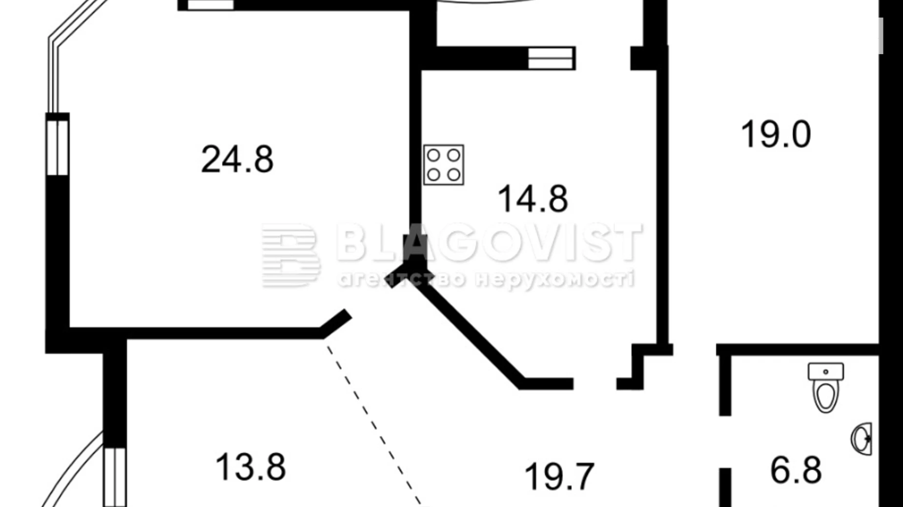 Продается 3-комнатная квартира 101 кв. м в Киеве, ул. Кубанской Украины, 33А - фото 5