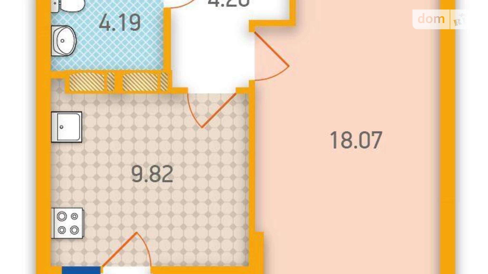 Продается 1-комнатная квартира 38 кв. м в Киеве, ул. Архитектора Вербицкого, 1 - фото 3