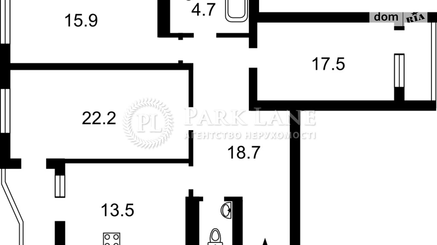 Продается 1-комнатная квартира 100 кв. м в Киеве, ул. Анны Ахматовой, 16Б - фото 2