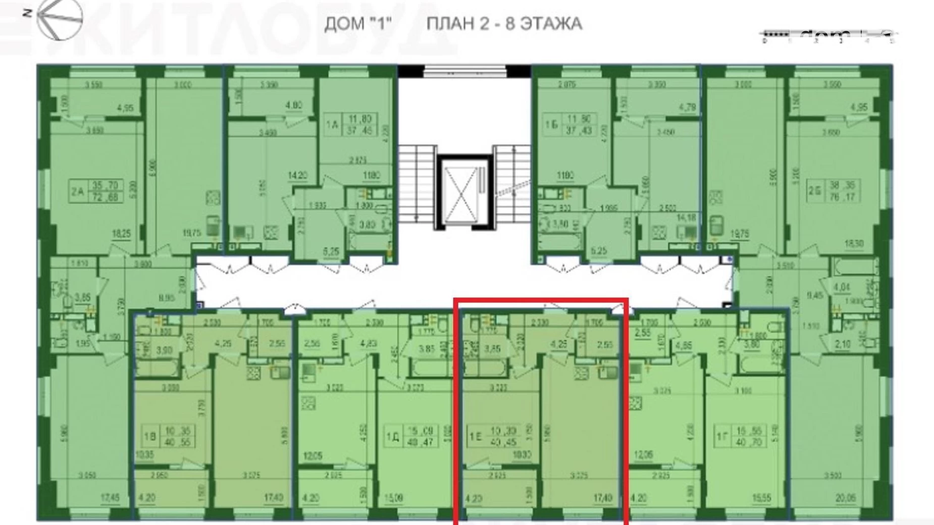 Продається 1-кімнатна квартира 40 кв. м у Харкові, пров. Буковий, 4