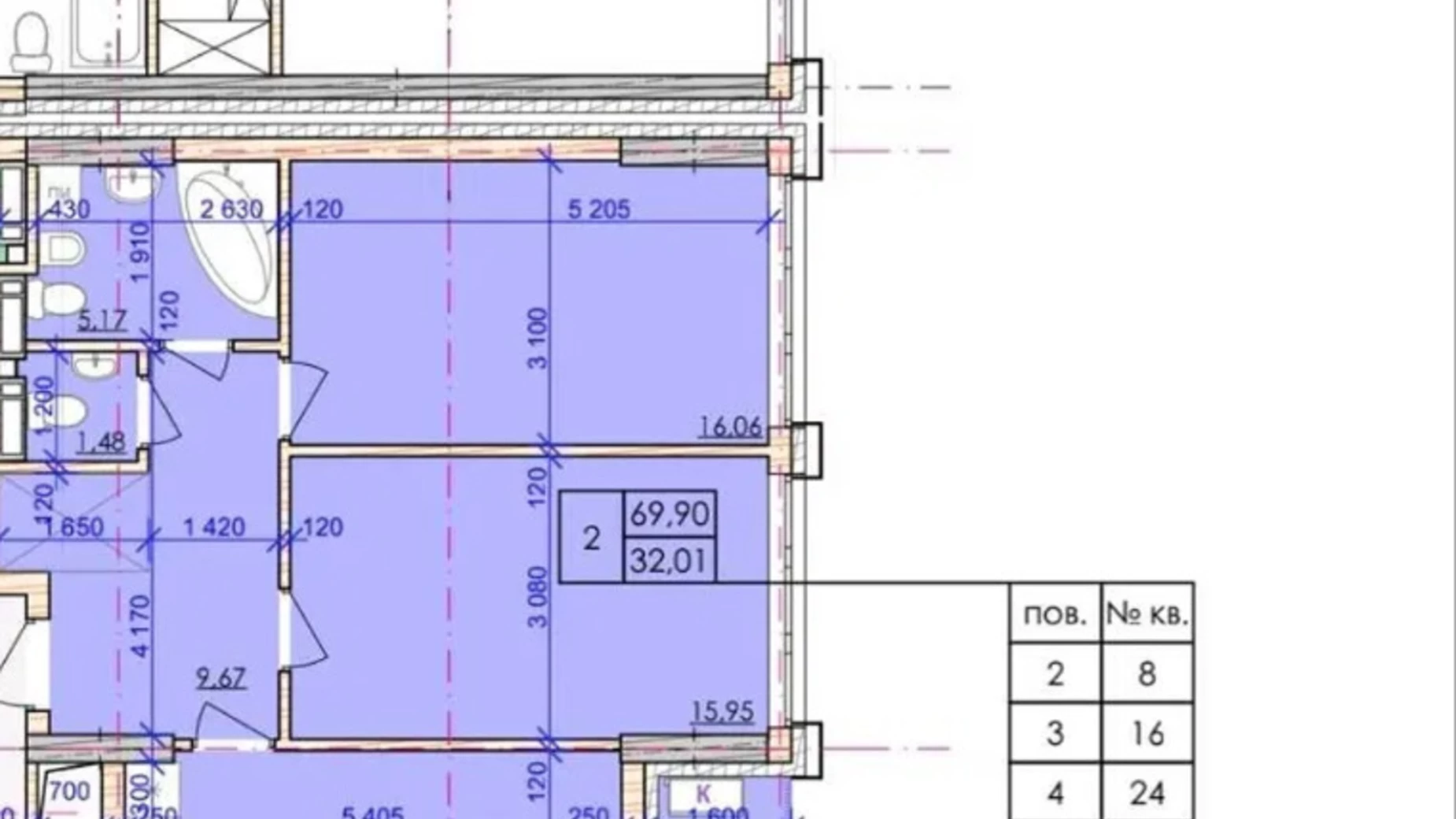 Продается 2-комнатная квартира 70 кв. м в Киеве, Крепостной(Тверской) туп., 7В