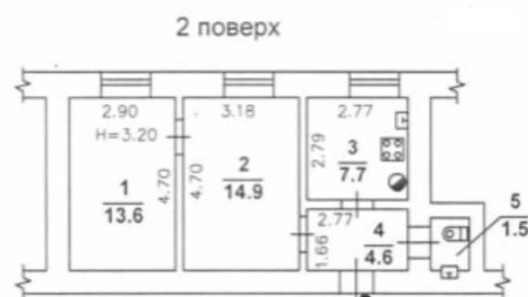 Продається 2-кімнатна квартира 43 кв. м у Одесі, вул. Канатна - фото 2