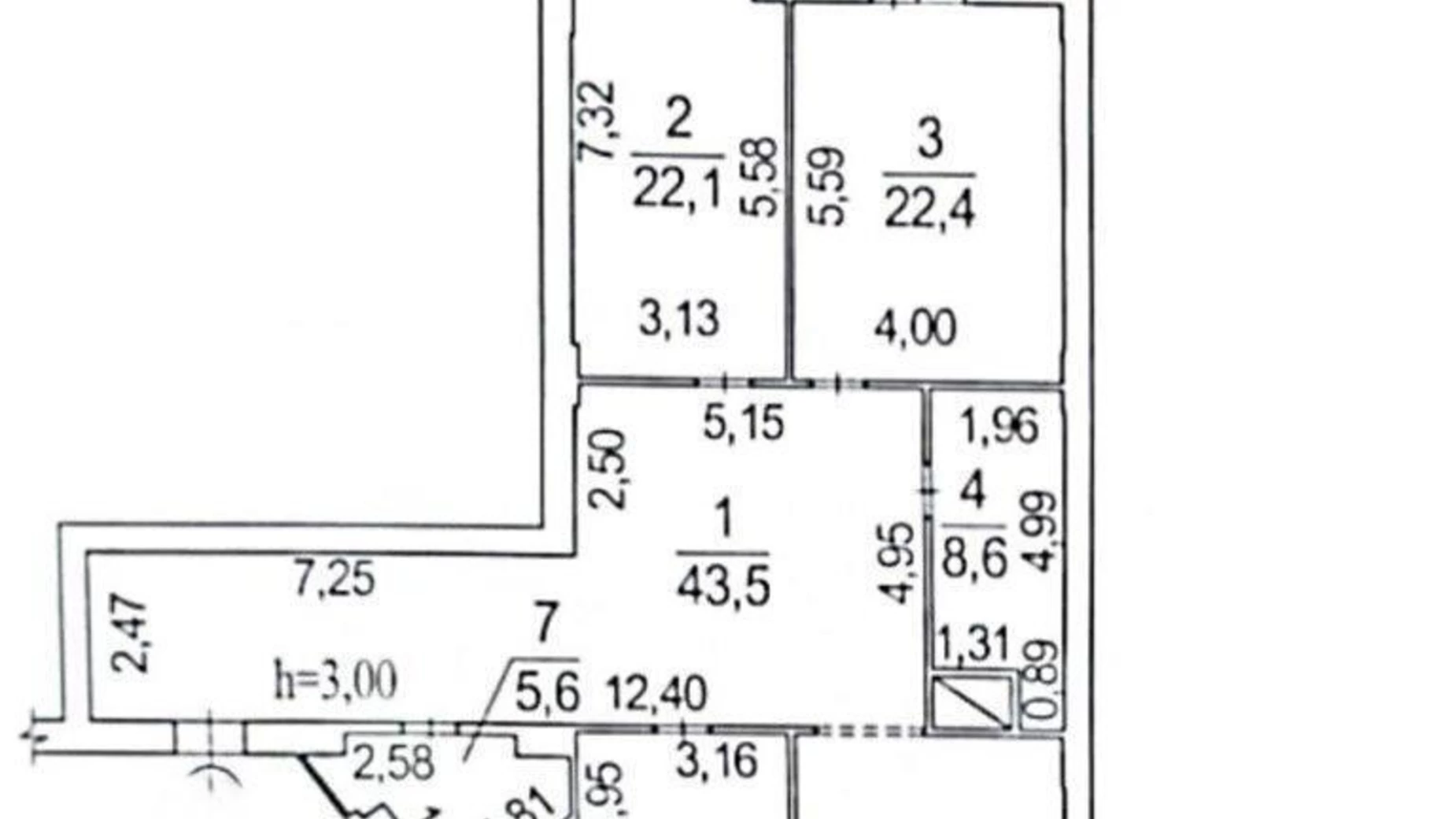 Продается 3-комнатная квартира 160 кв. м в Полтаве, ул. Коваля, 2 - фото 4