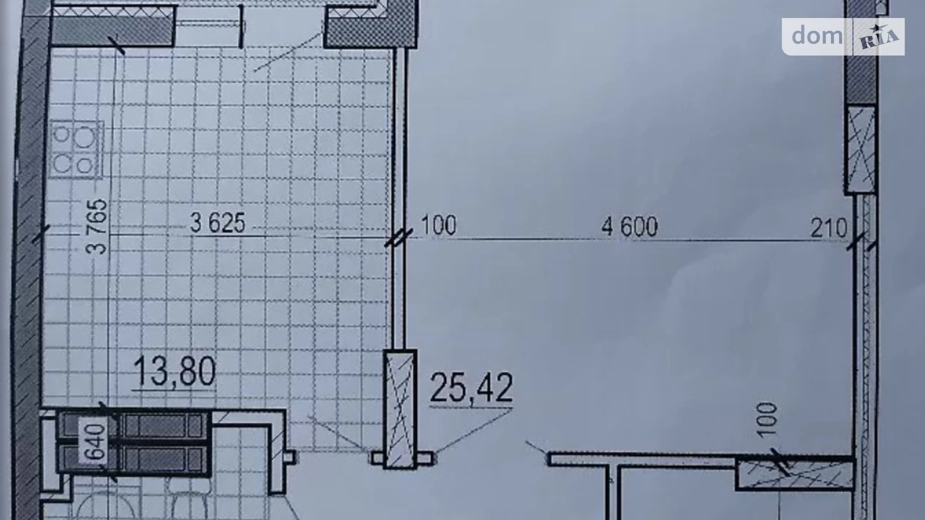 Продается 1-комнатная квартира 56 кв. м в Житомире