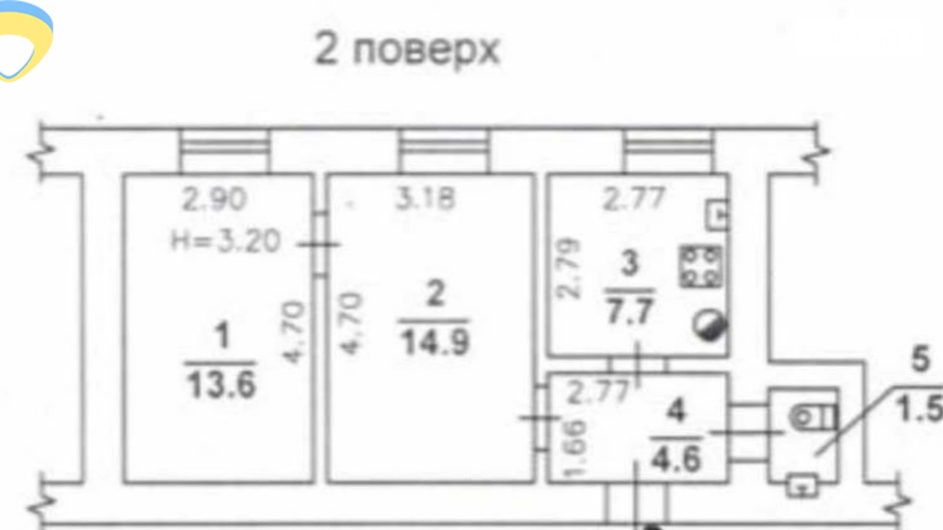 Продається 2-кімнатна квартира 28.5 кв. м у Одесі, вул. Канатна - фото 5
