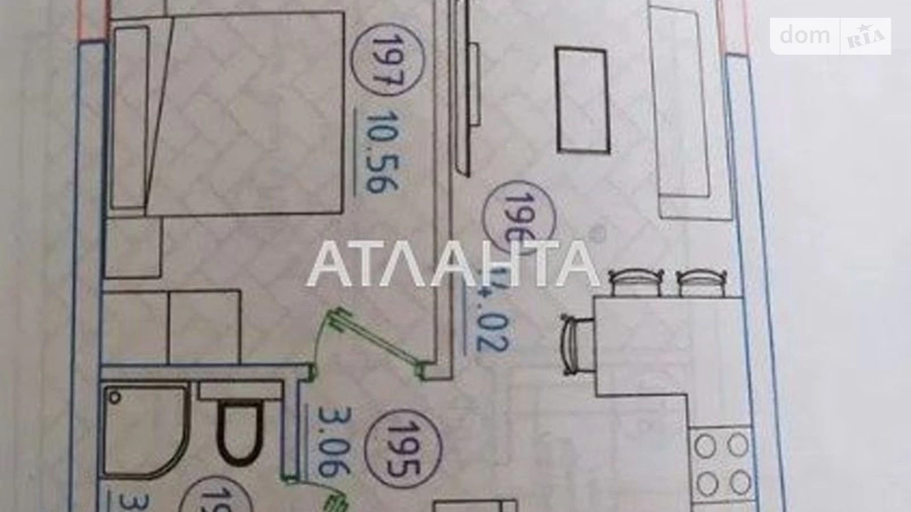 Продается 1-комнатная квартира 30 кв. м в Одессе, ул. Авдеева-Черноморского, 7А - фото 2
