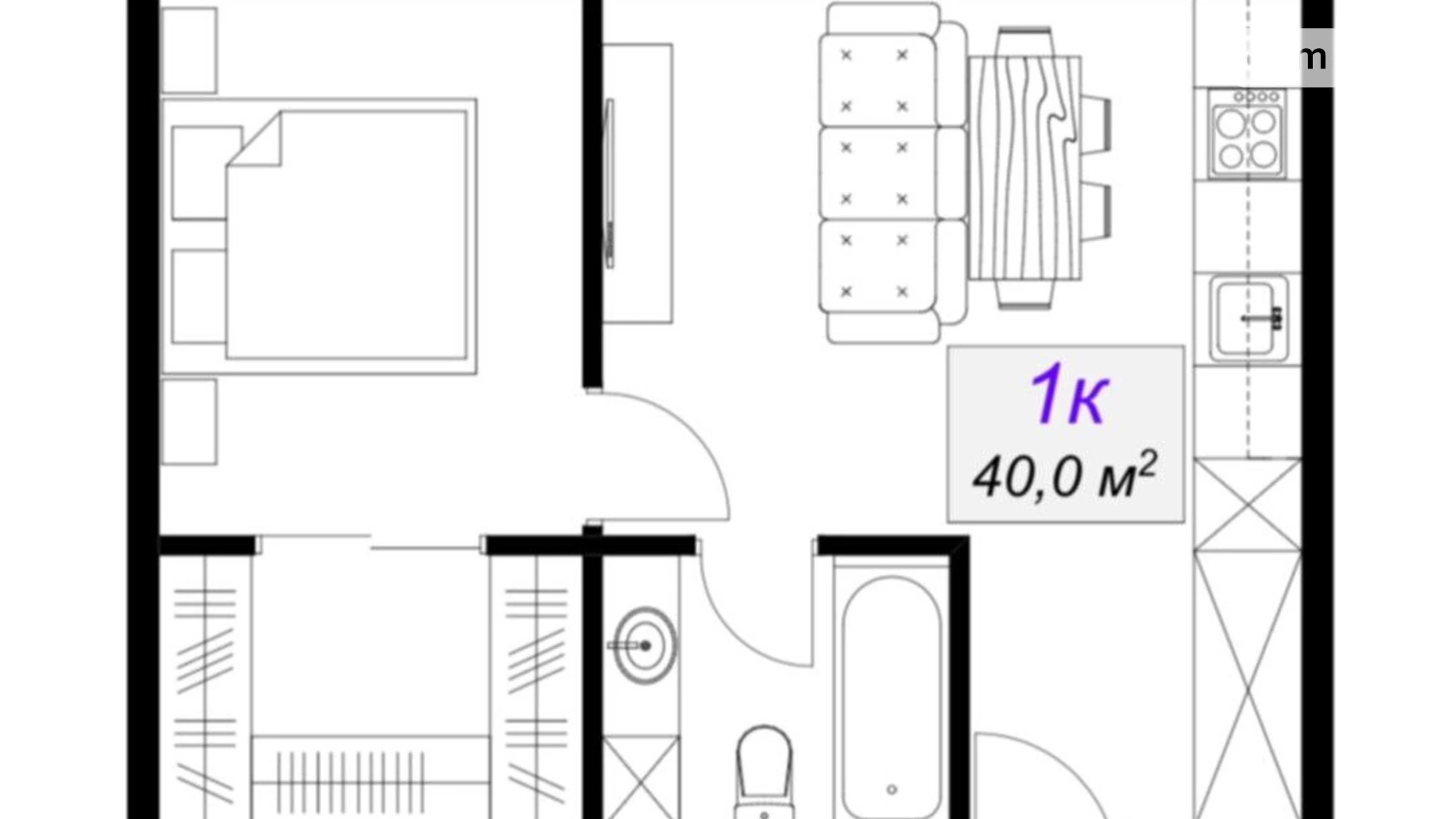 Продается 2-комнатная квартира 40 кв. м в Днепре, ул. Муслима Магомаева(8 марта), 5