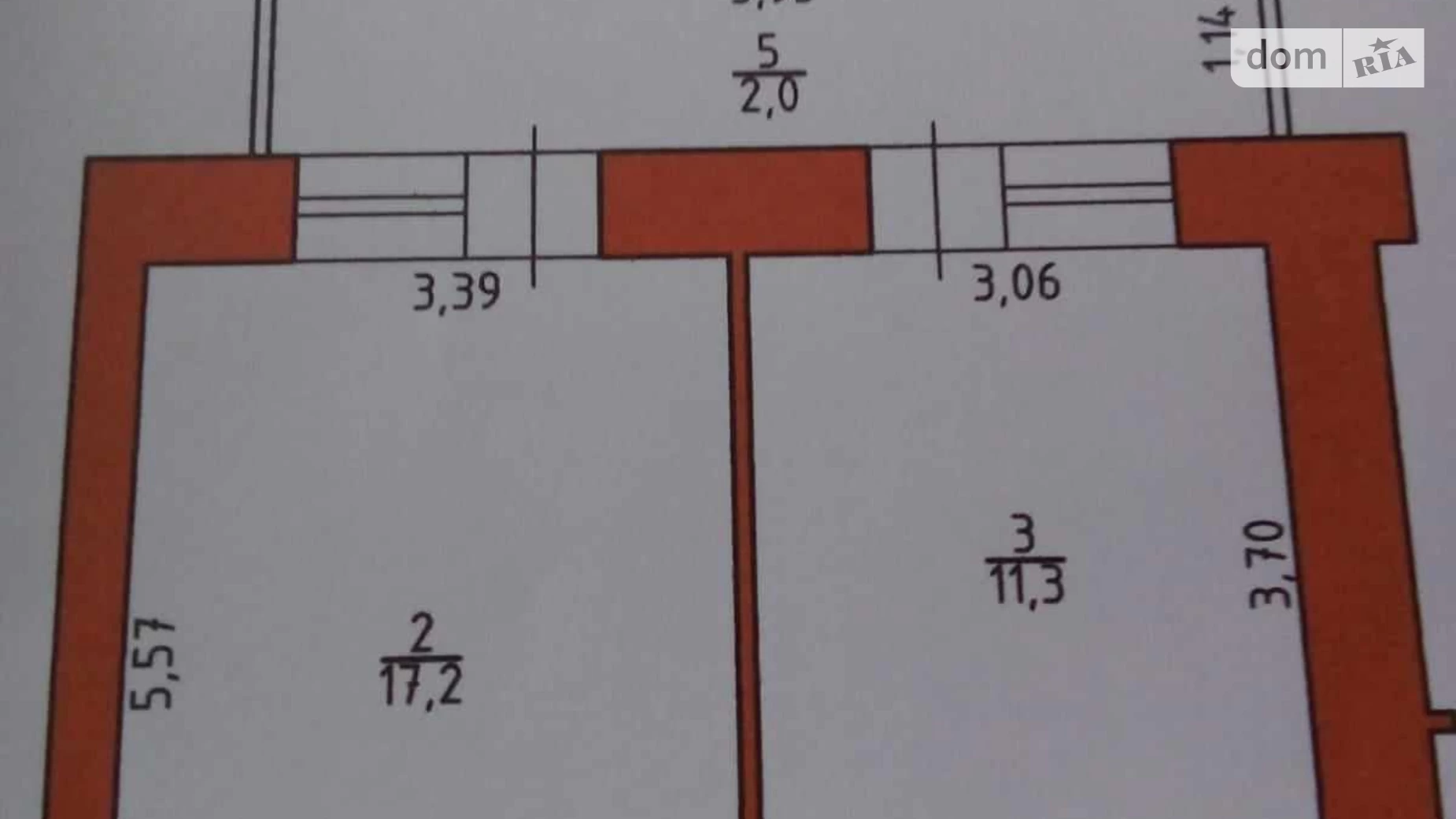 1-комнатная квартира 38.5 кв. м в Луцке, ул. Львовская, 102