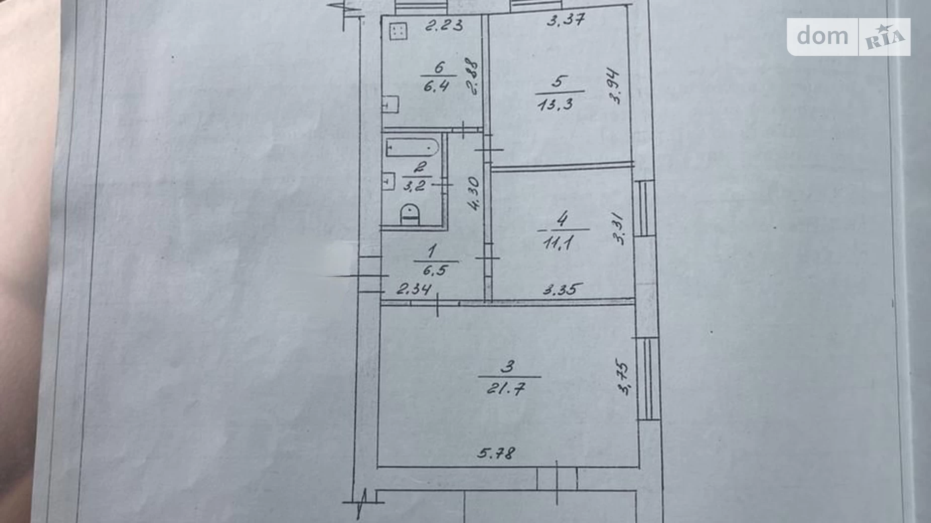 Продается 3-комнатная квартира 64 кв. м в Житомире, ул. Небесной сотни