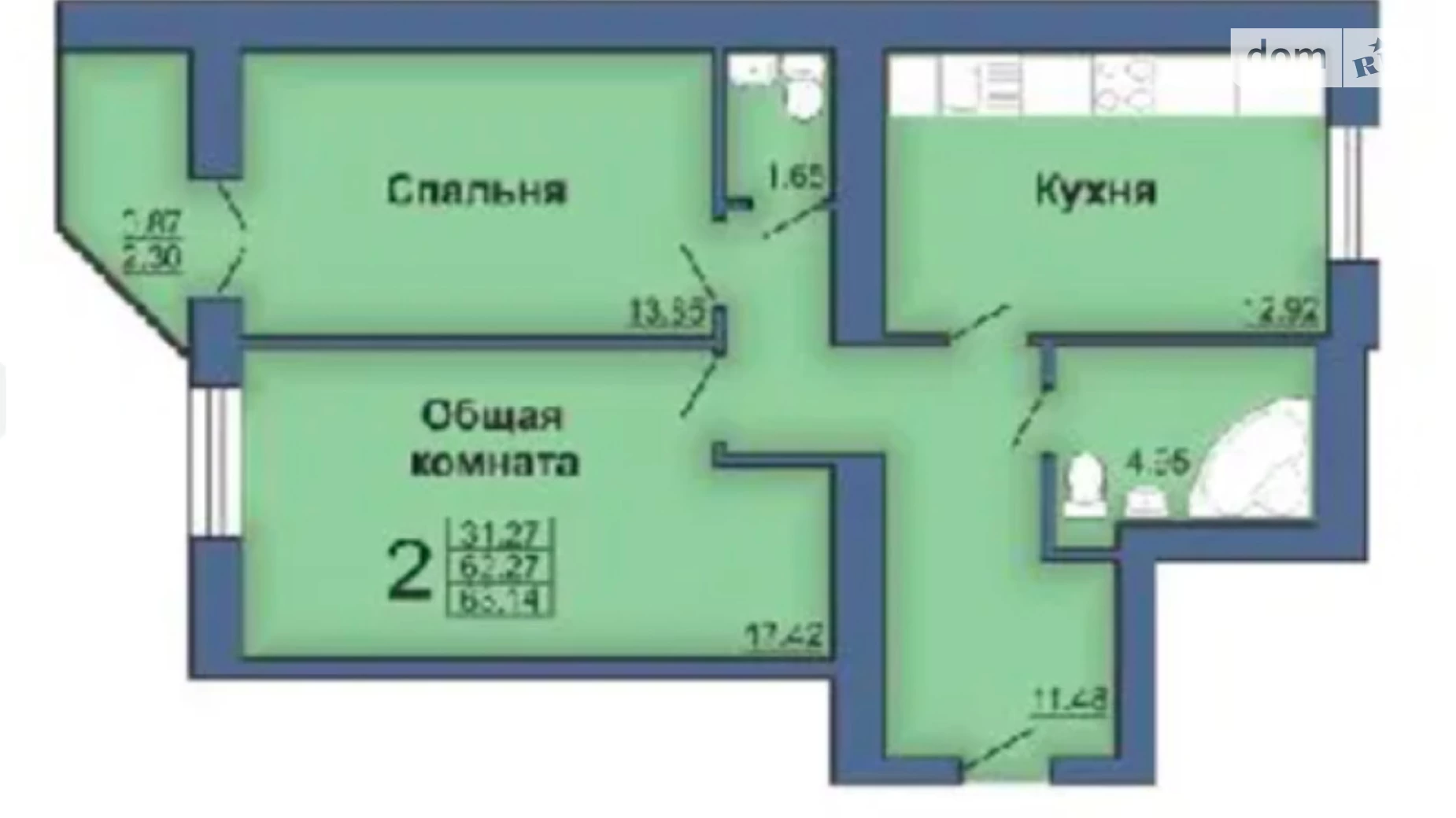 Продается 2-комнатная квартира 68 кв. м в Полтаве, ул. Героев Украины(Героев Сталинграда), 4 - фото 4