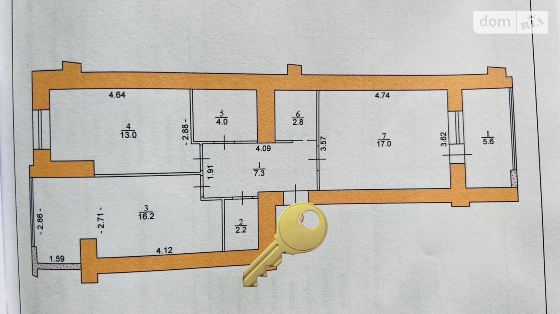 2-кімнатна квартира 68 кв. м у Тернополі, вул. Микулинецька