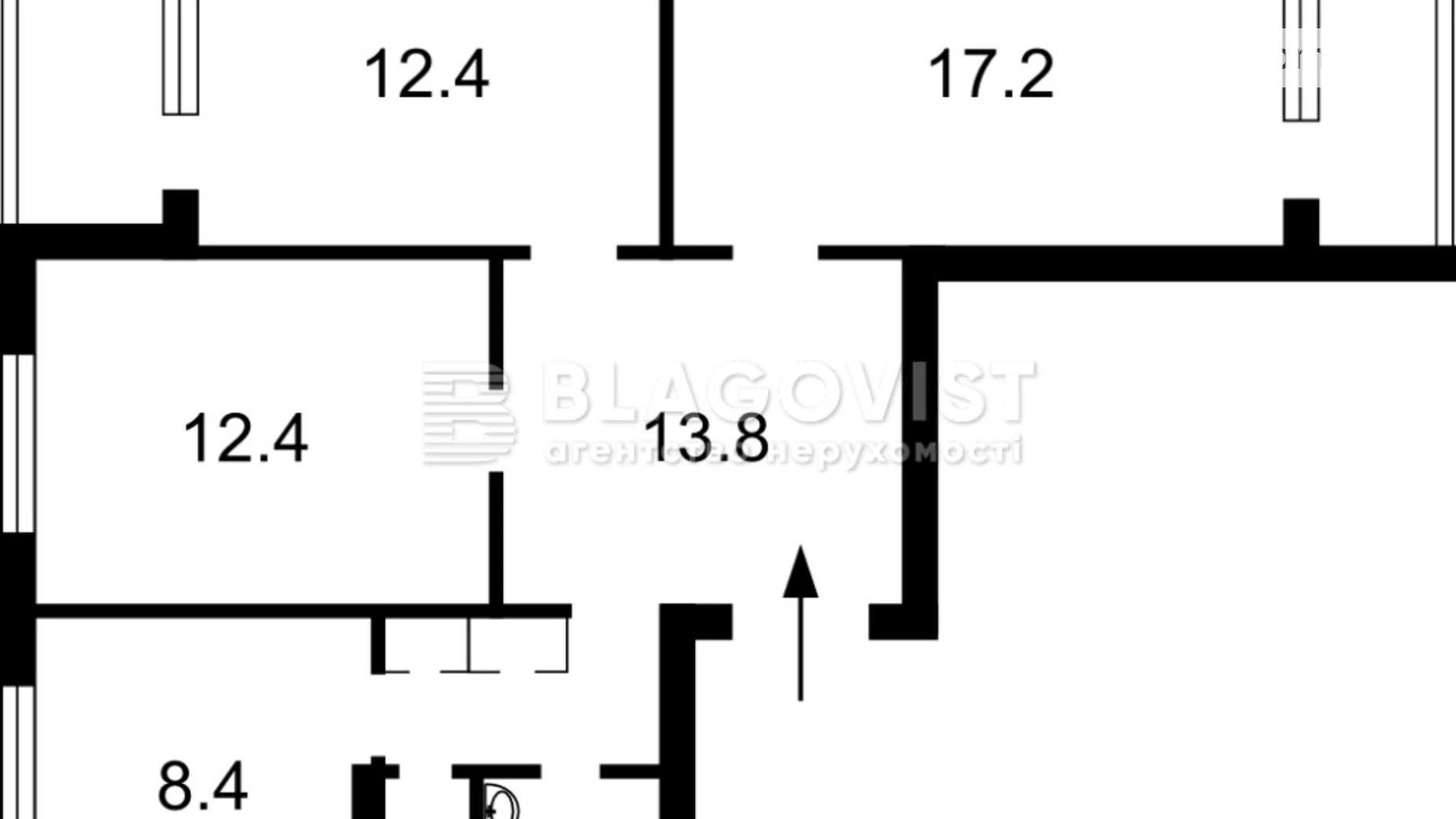 Продается 3-комнатная квартира 72 кв. м в Киеве, ул. Академика Доброхотова, 1