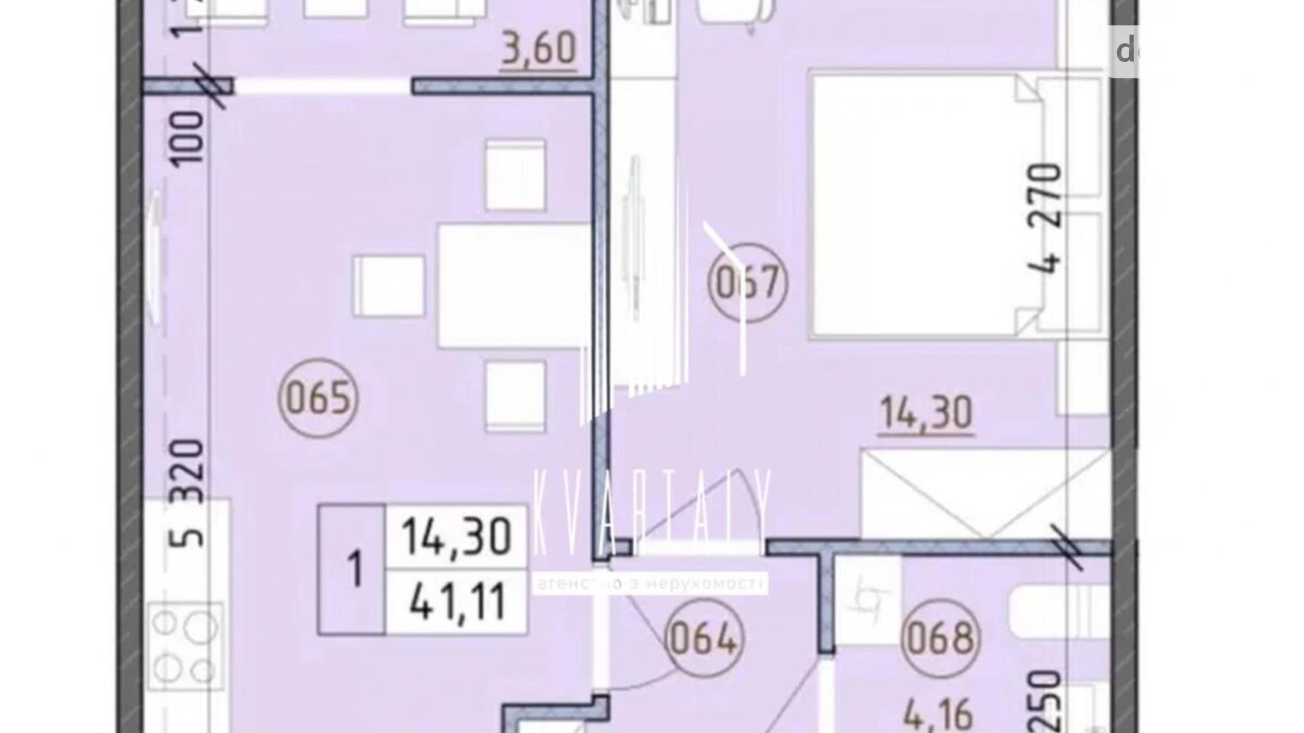 Продается 1-комнатная квартира 41 кв. м в Киеве, ул. Михаила Максимовича, 26Е - фото 2