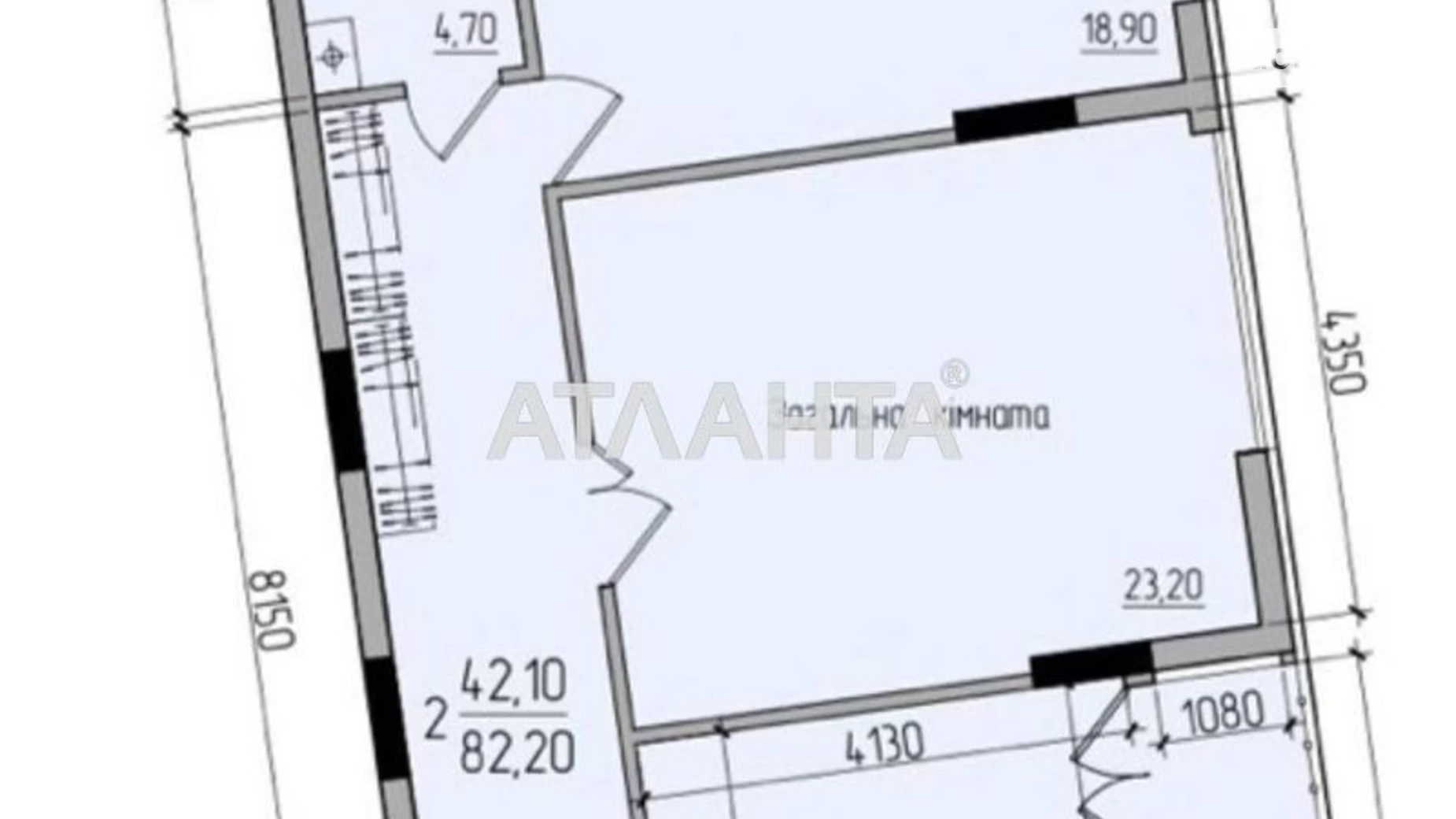 Продається 2-кімнатна квартира 82.2 кв. м у Чернівцях