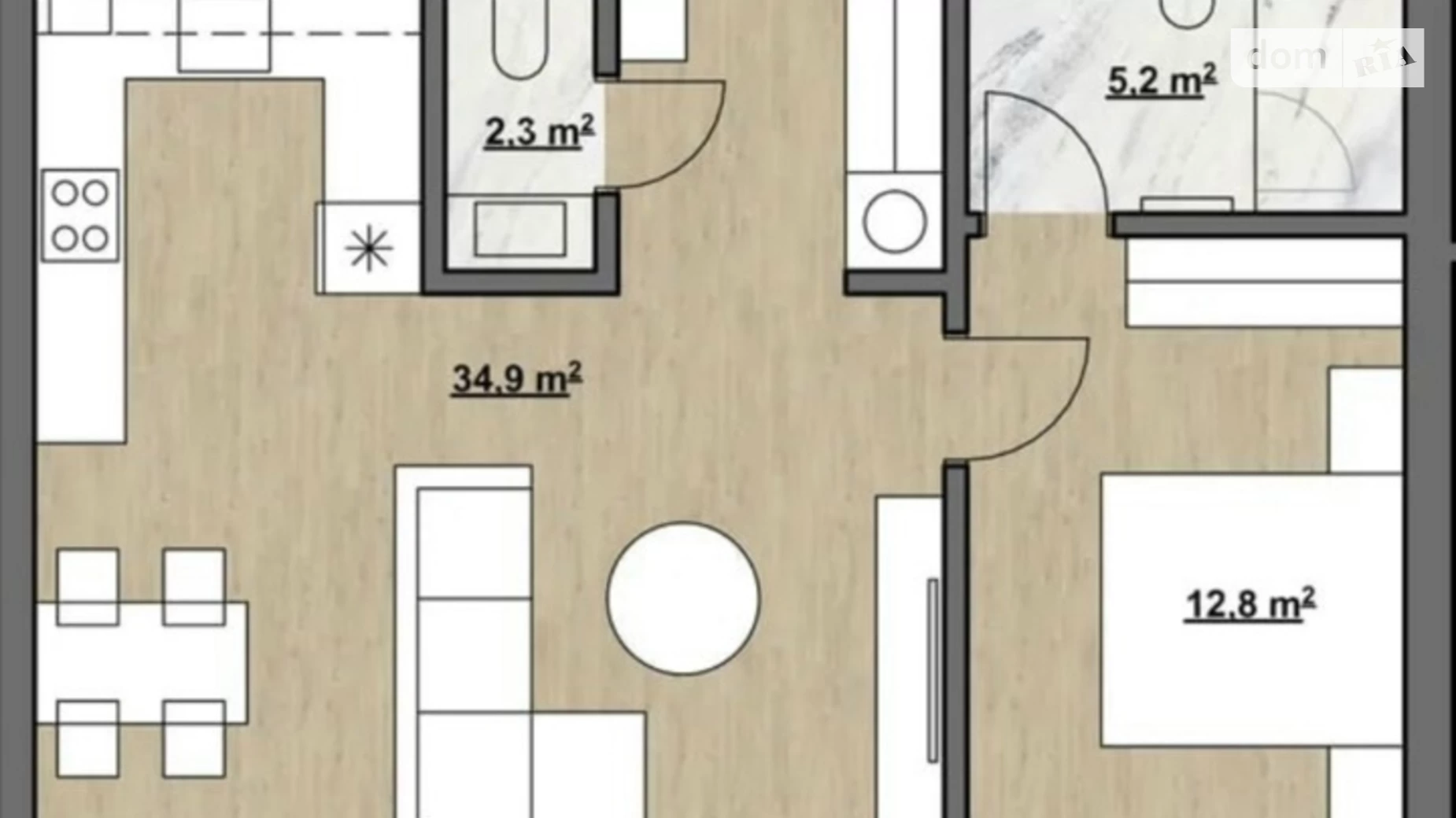 Продается 2-комнатная квартира 55.3 кв. м в Львове, ул. Хорватская - фото 3