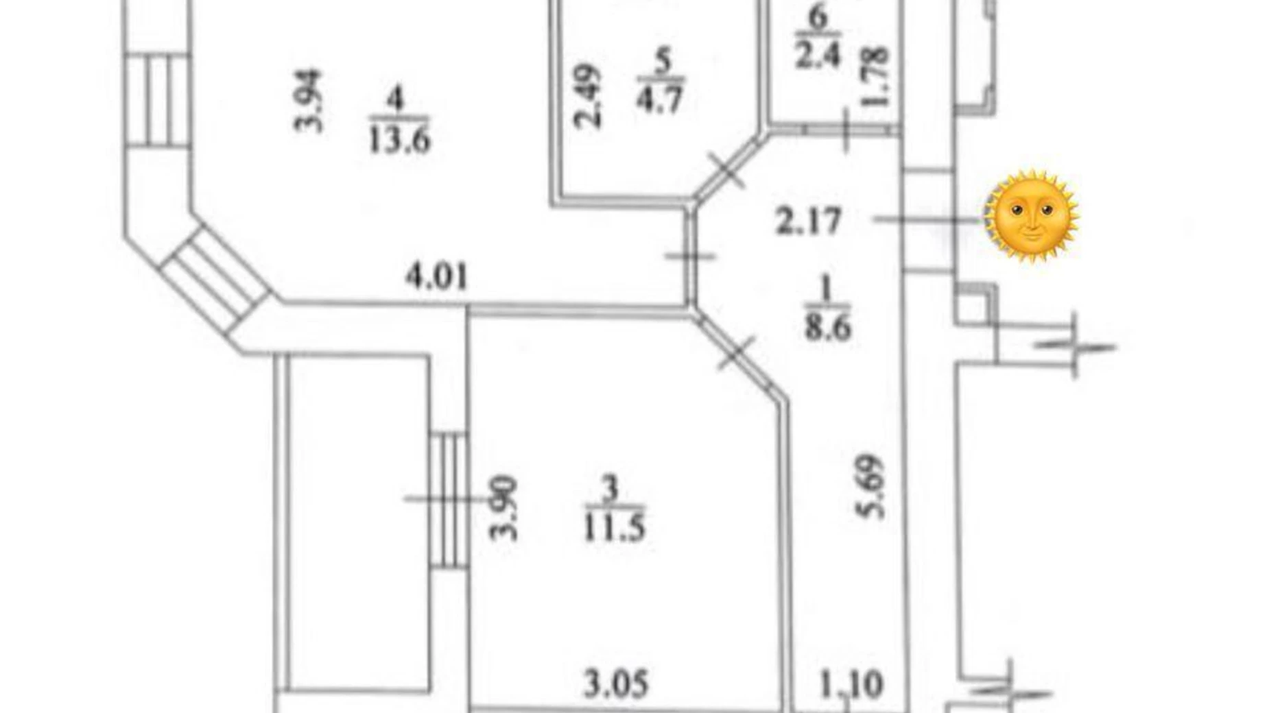 Продается 2-комнатная квартира 63 кв. м в Харькове, ул. Профессорская, 18