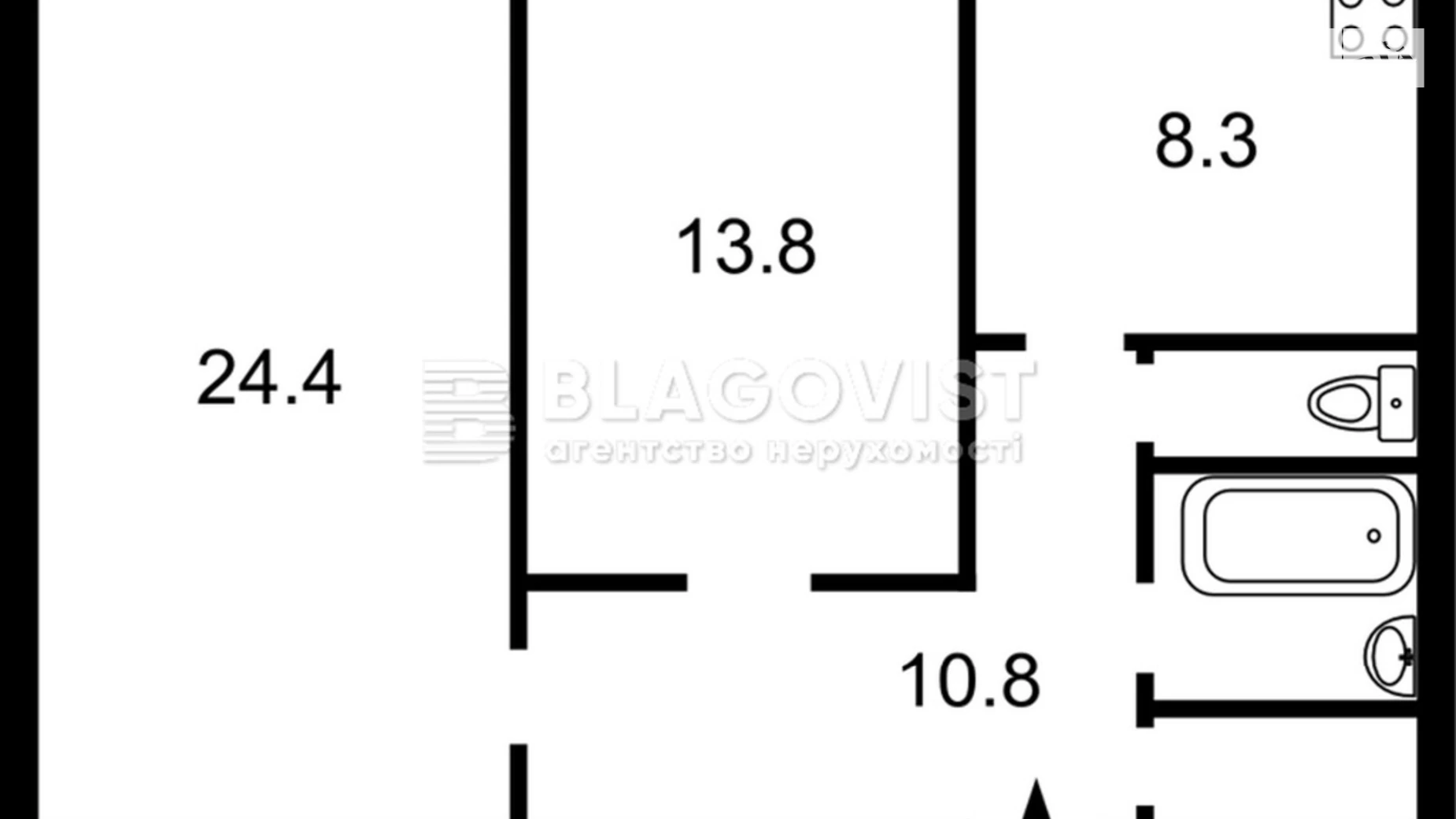 Продается 2-комнатная квартира 64 кв. м в Киеве, ул. Михайловская, 18А