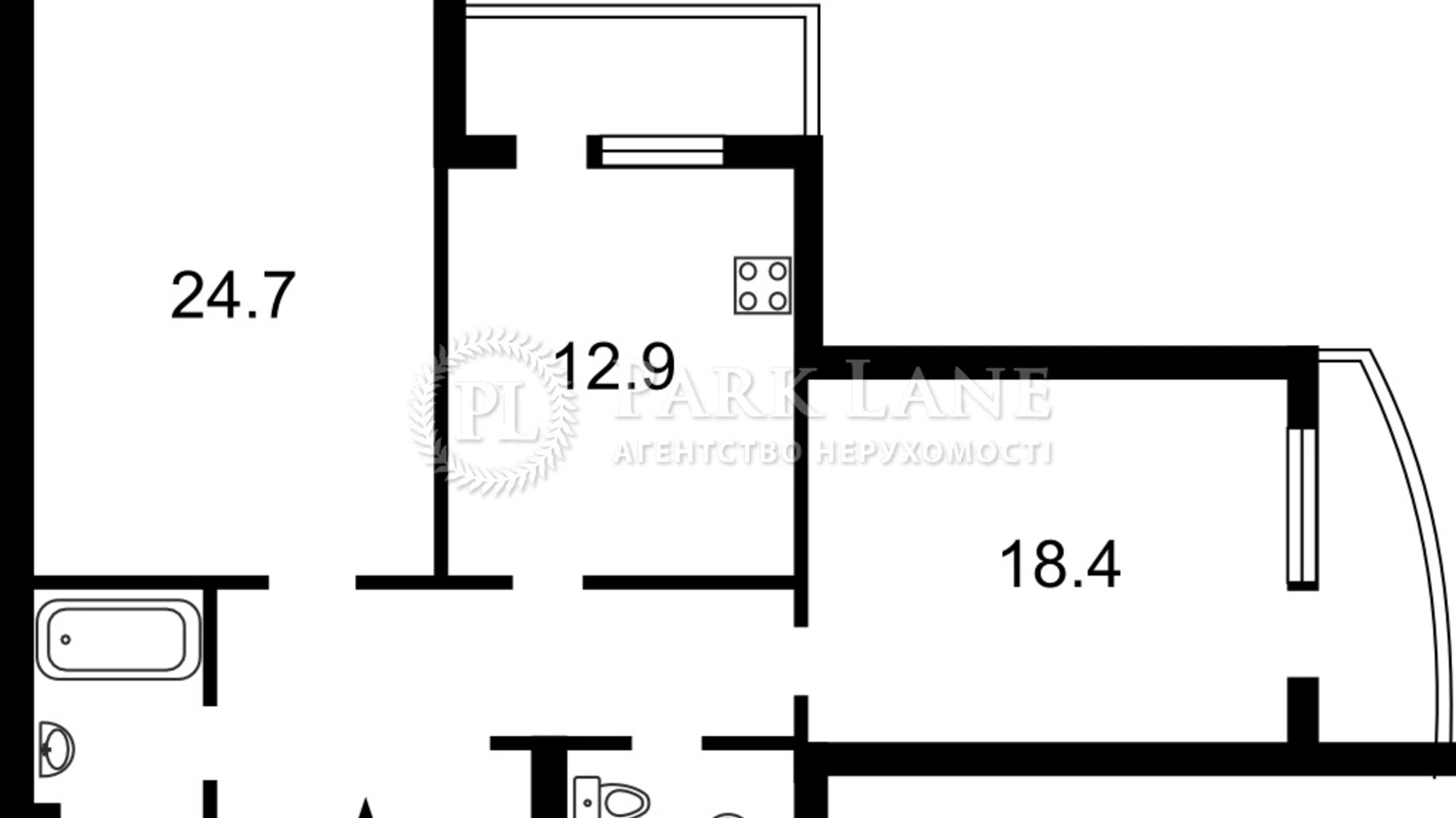 Продается 2-комнатная квартира 85 кв. м в Киеве, пл. Голосеевская, 13Б