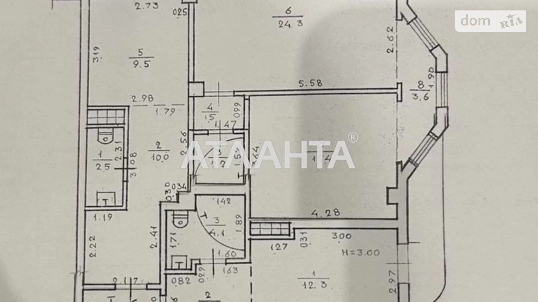 Продается 3-комнатная квартира 94 кв. м в Одессе, ул. Греческая, 5