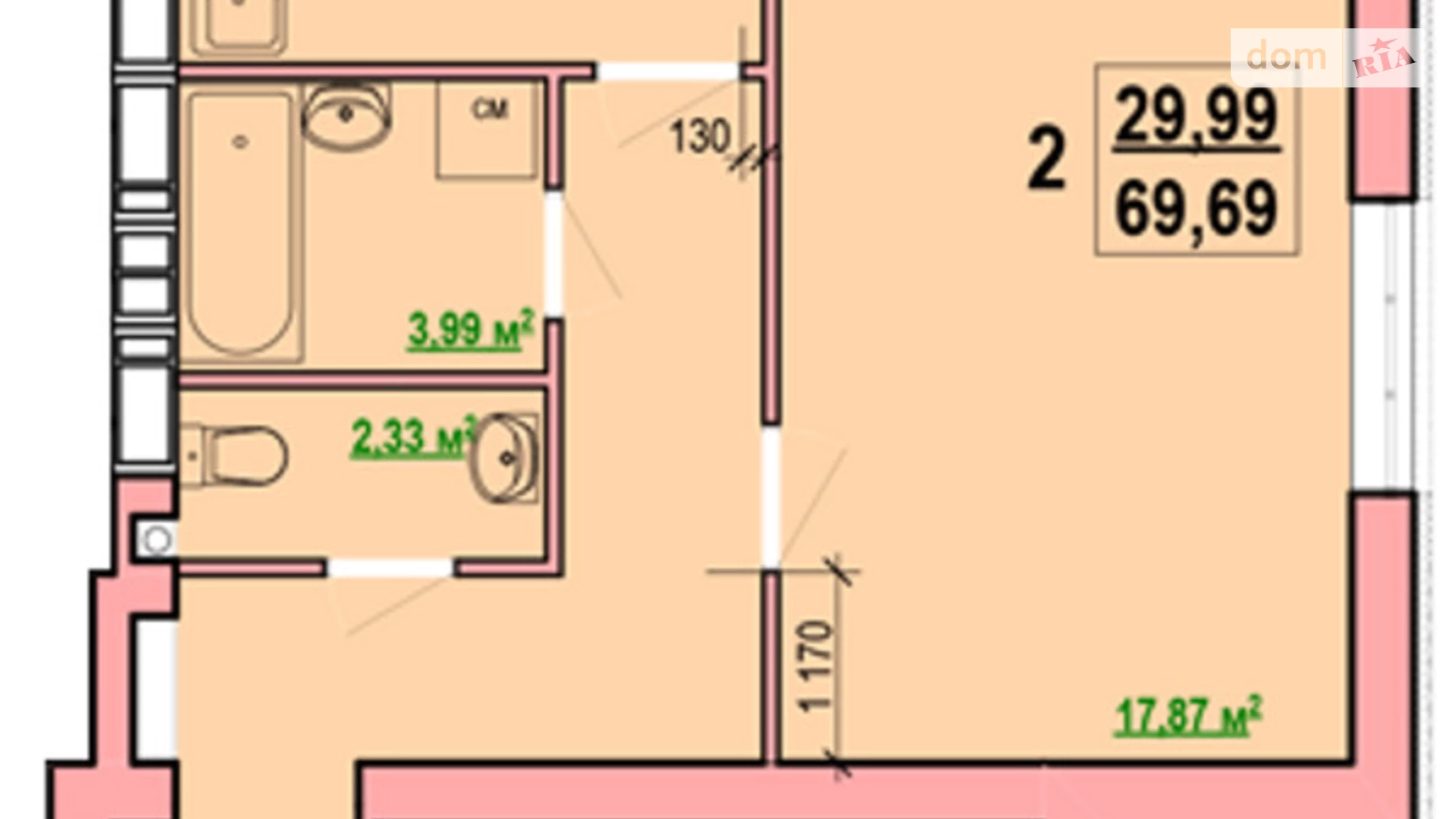 Продается 2-комнатная квартира 70 кв. м в Харькове, ул. Елизаветинская, 5А - фото 3