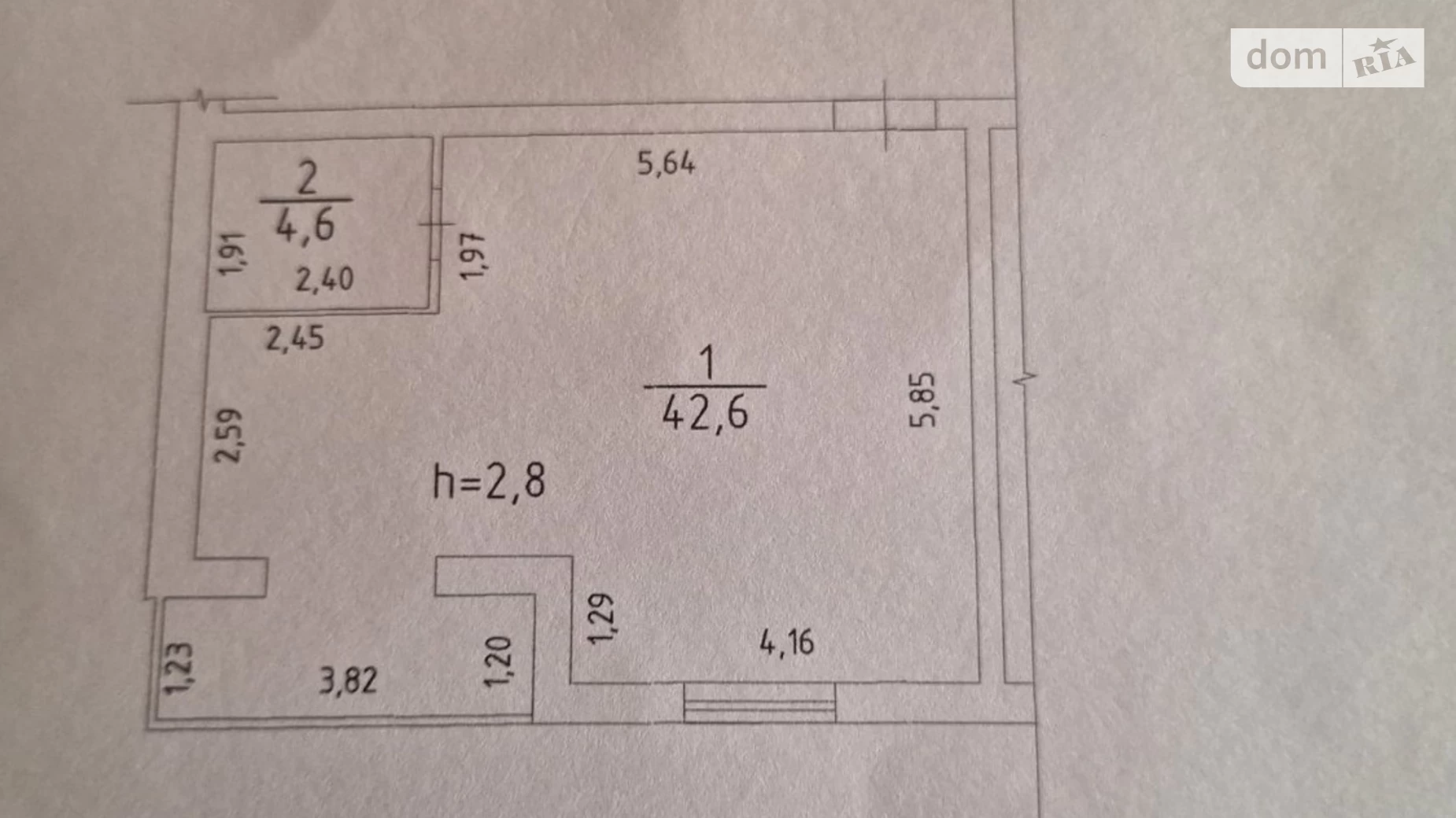 Продається 1-кімнатна квартира 47 кв. м у Черкасах, просп. Перемоги(30-річчя Перемоги), 8/6 - фото 2