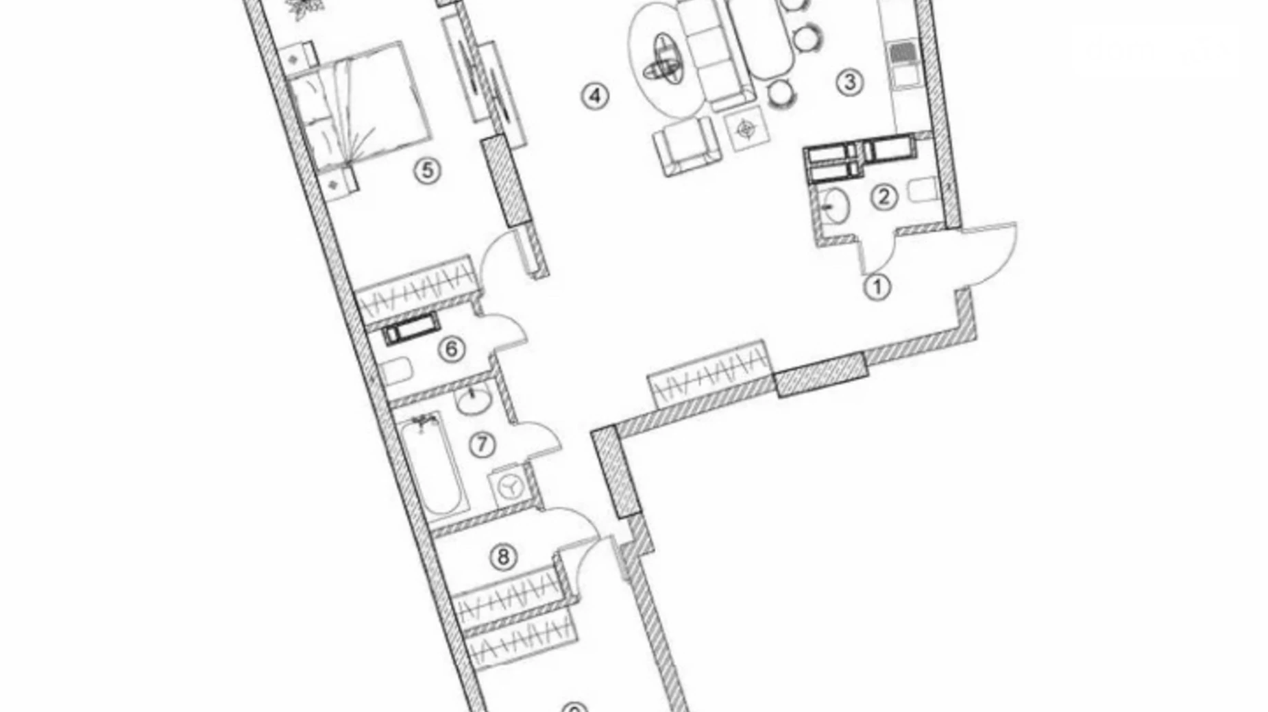 Продается 3-комнатная квартира 116 кв. м в Киеве, бул. Николая Михновского(Дружбы Народов), 13А