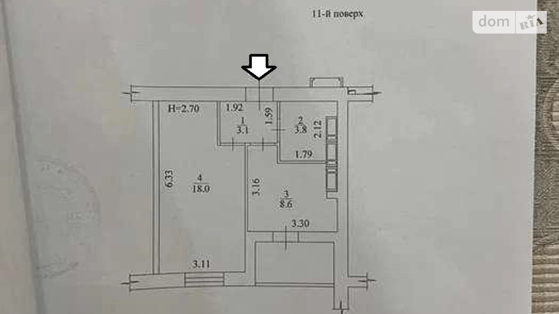 Продается 1-комнатная квартира 38 кв. м в Харькове, ул. Шевченко, 5В