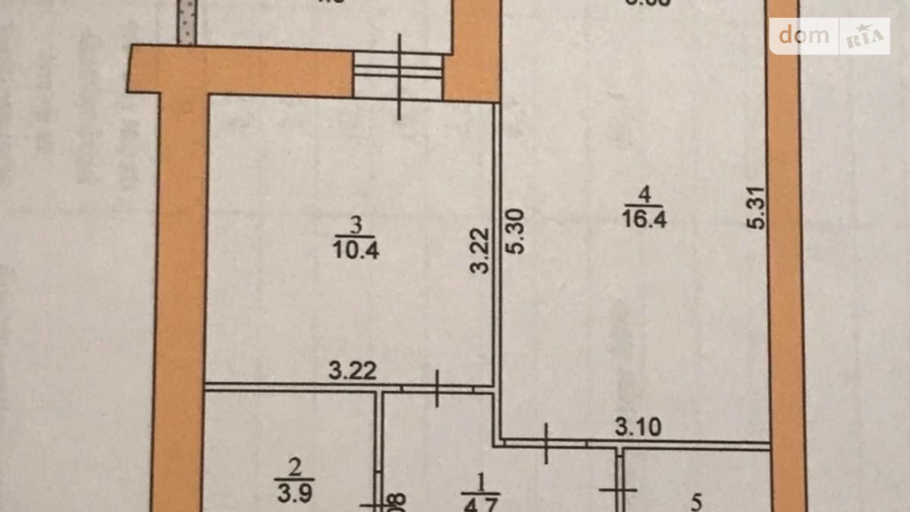 1-комнатная квартира 43 кв. м в Тернополе, ул. Микулинецкая