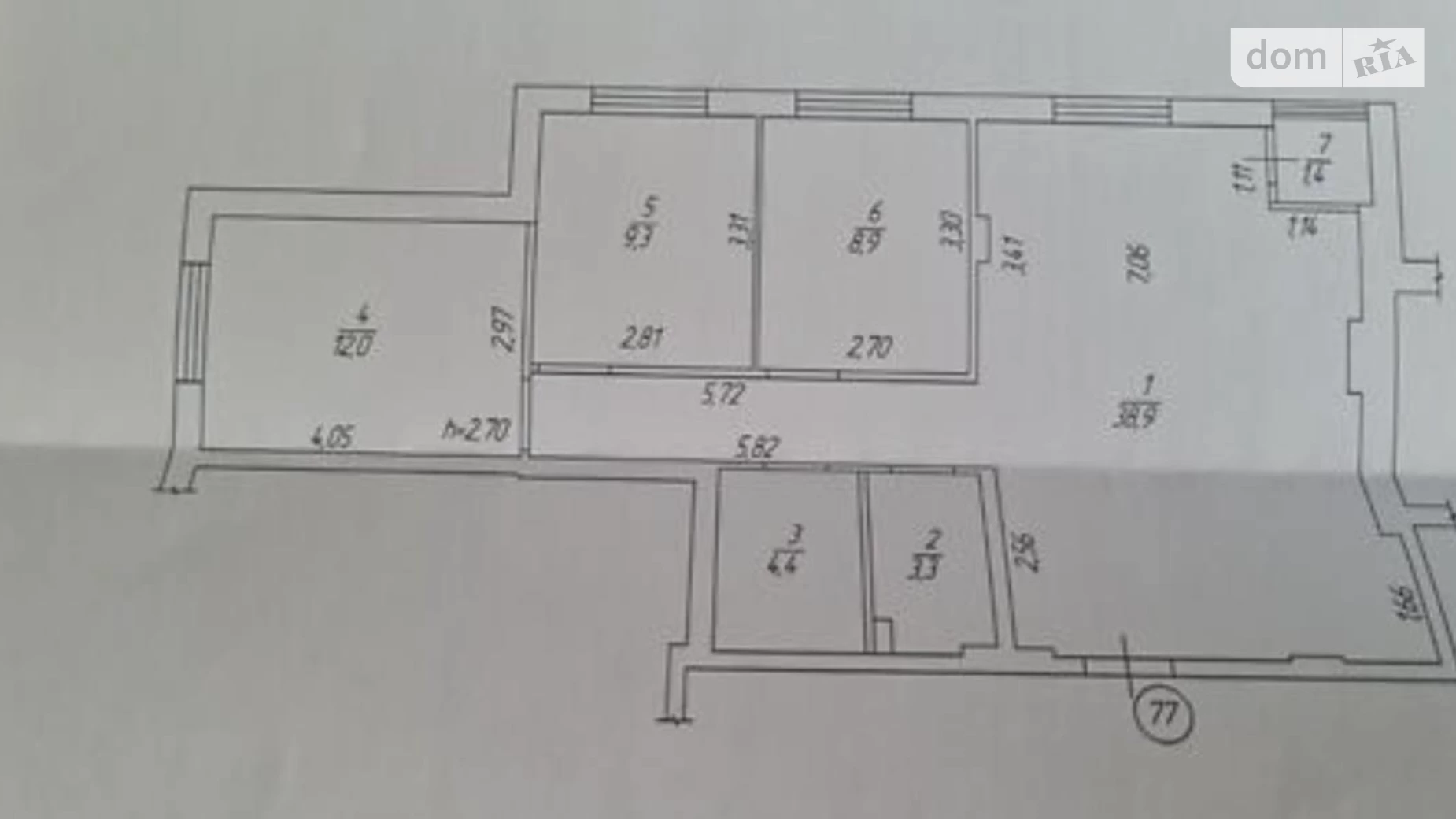 Продается 4-комнатная квартира 79 кв. м в Виннице, вул. Анатолия Бортняка, 16