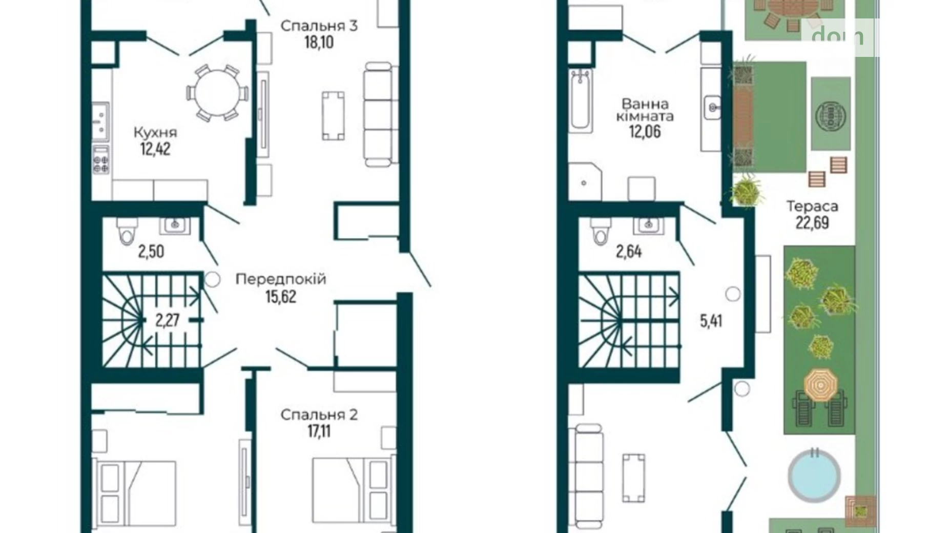 Продается 4-комнатная квартира 144.29 кв. м в Мукачеве, ул. Ужгородская, 165А - фото 2