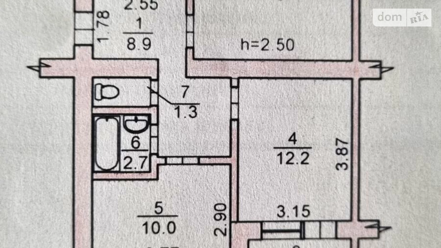 Продается 3-комнатная квартира 63.9 кв. м в Николаеве, ул. Водопроводная - фото 2