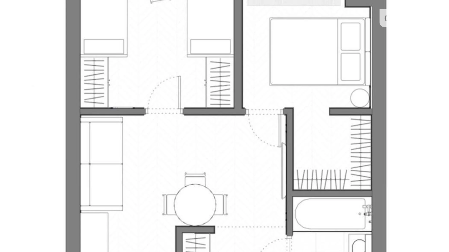 Продается 1-комнатная квартира 42.9 кв. м в Киеве, просп. Воздушных Сил(Воздухофлотский), 56