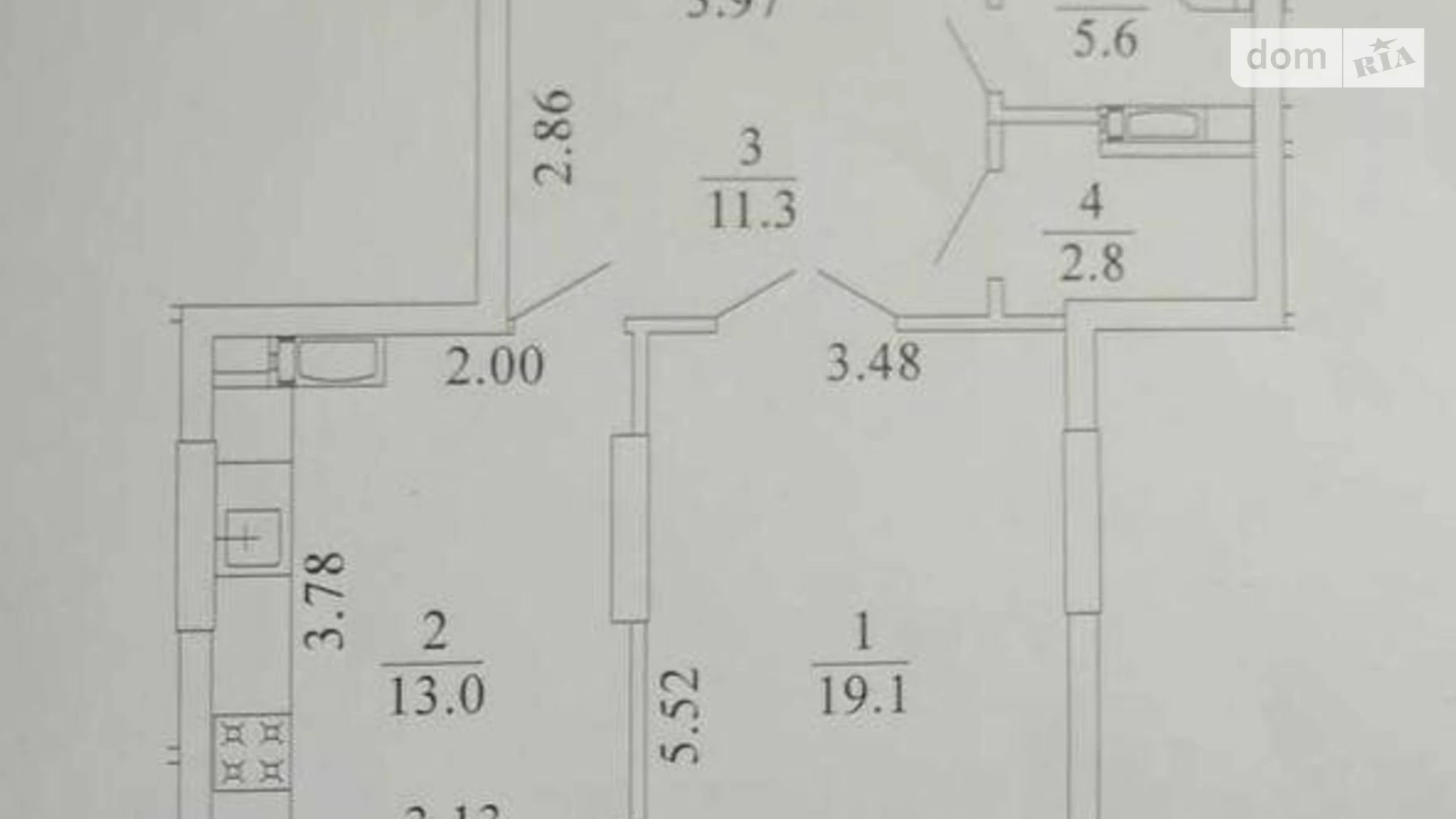 Продается 1-комнатная квартира 55 кв. м в Киеве, ул. Богдановская, 7А